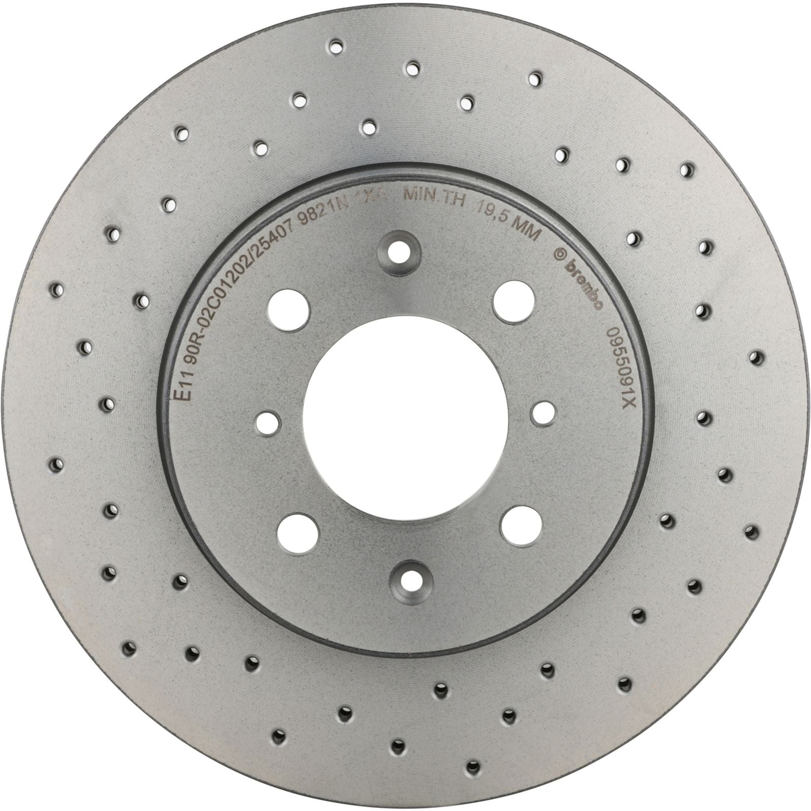 XTRA Drilled Front Disc Brake Rotor - 09.5509.1X_06