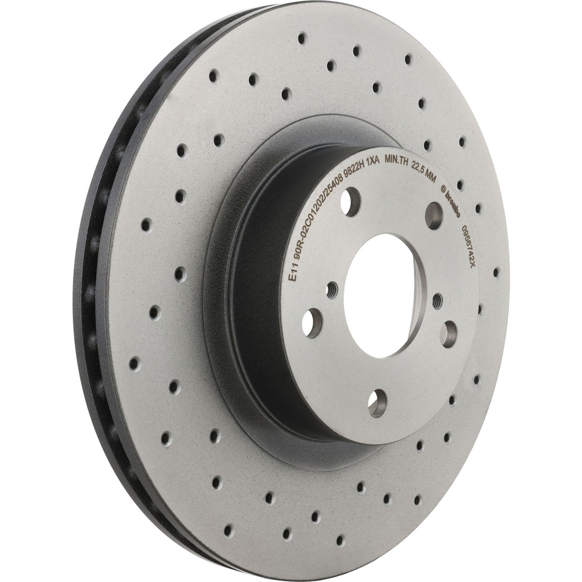 XTRA Drilled Front Disc Brake Rotor - 09.5674.2X_03