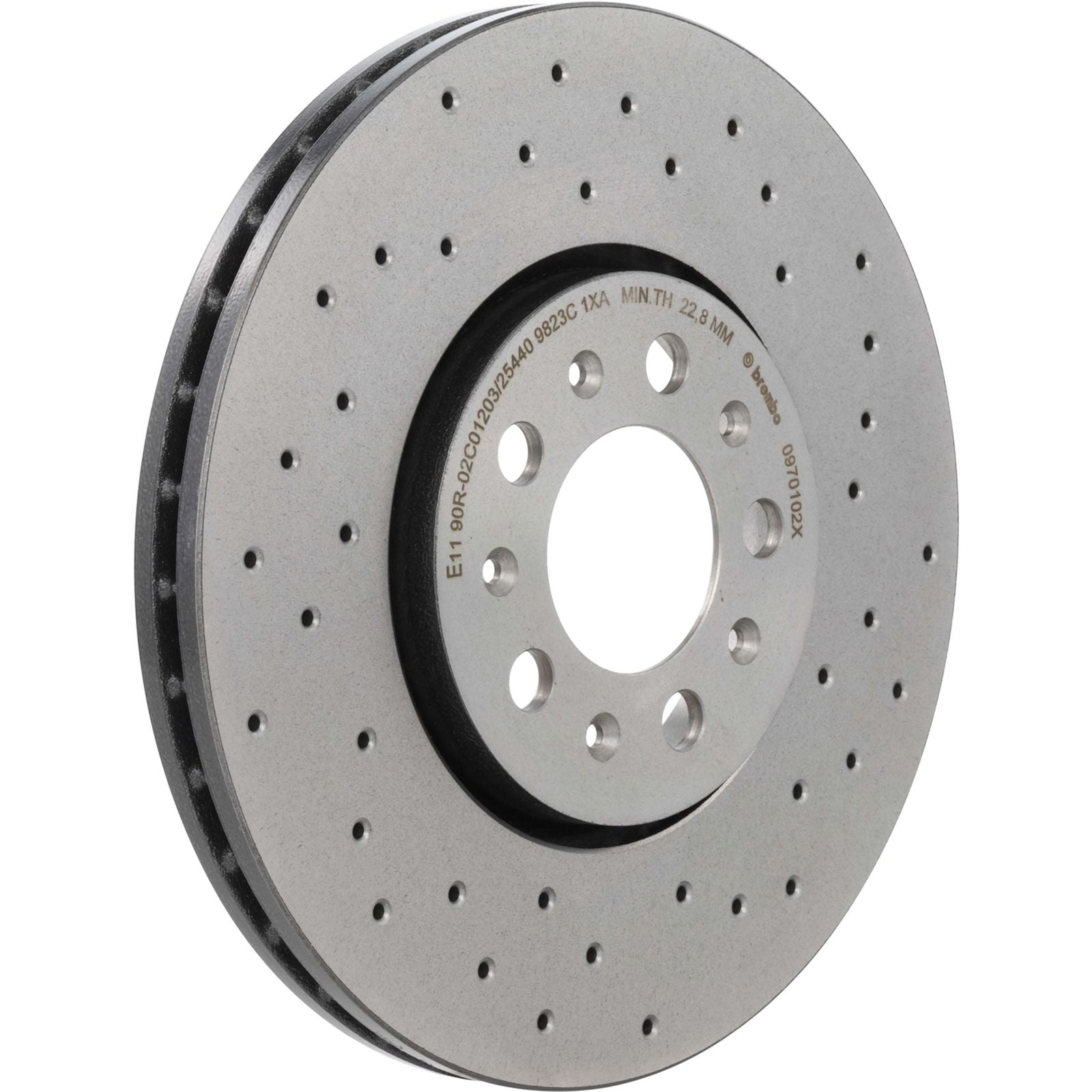 XTRA Drilled Front Disc Brake Rotor - 09.7010.2X_03
