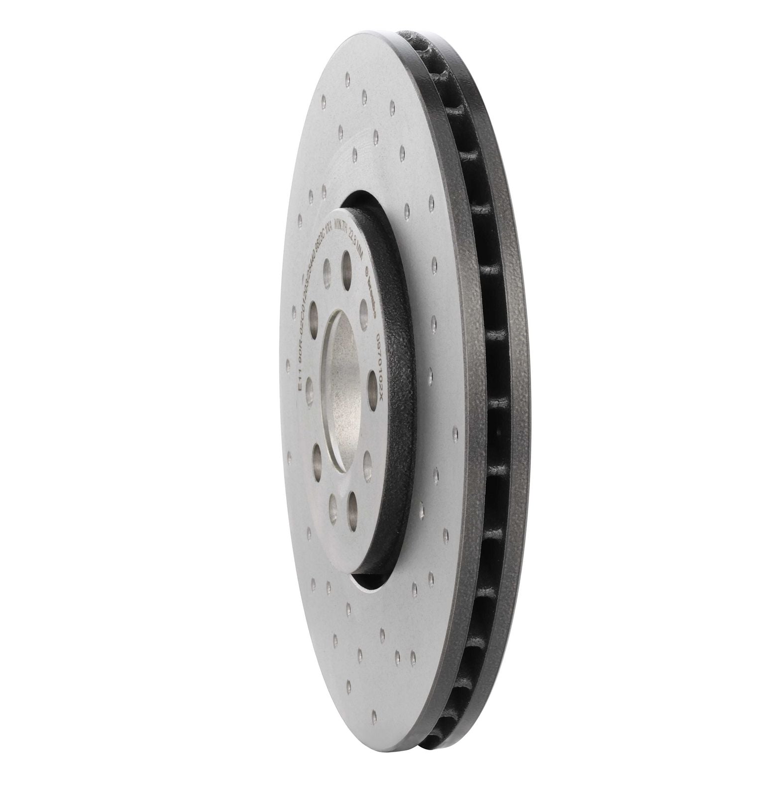 XTRA Drilled Front Disc Brake Rotor - 09.7010.2X_12