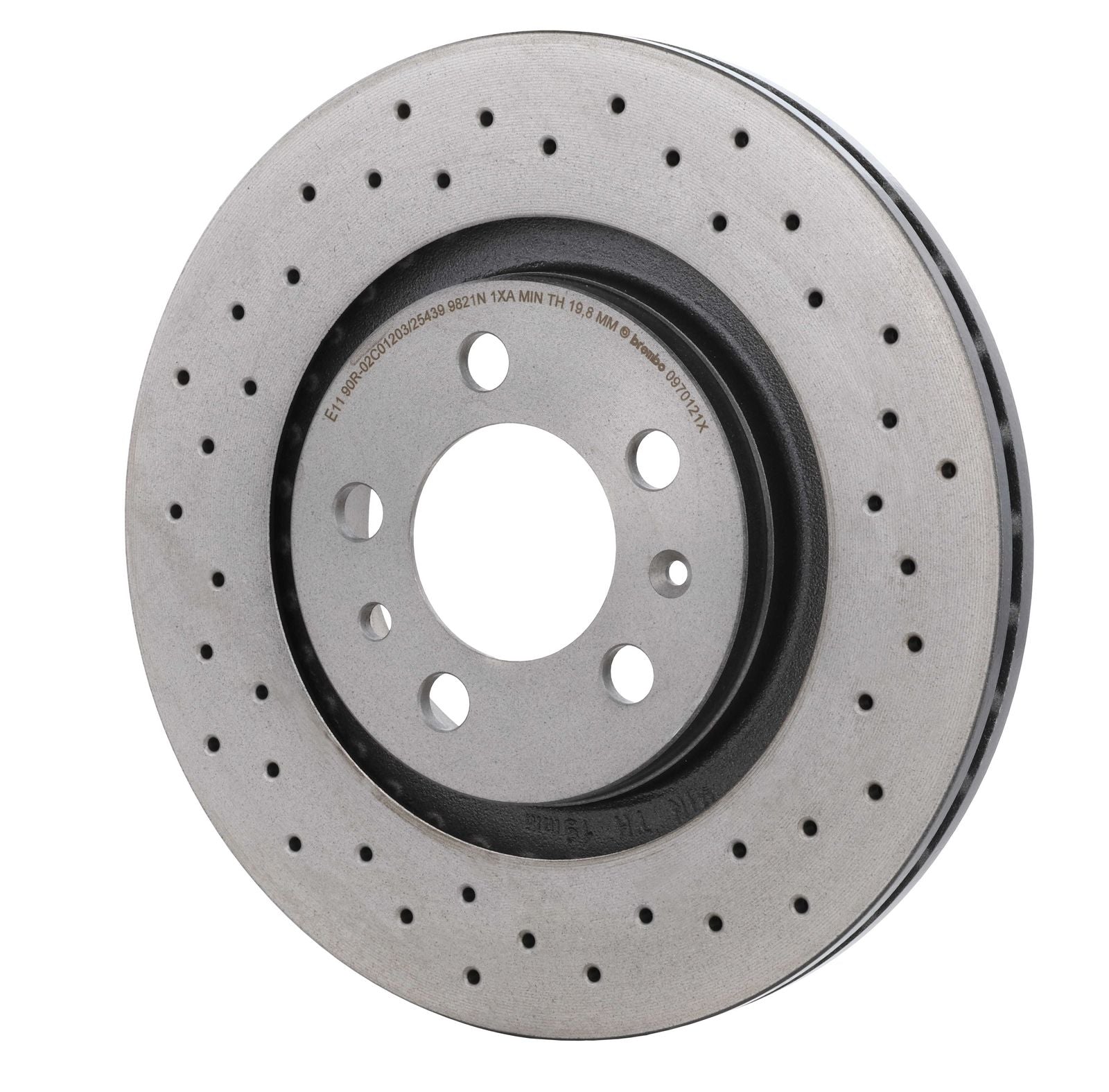 XTRA Drilled Front Disc Brake Rotor - 09.7012.1X_08