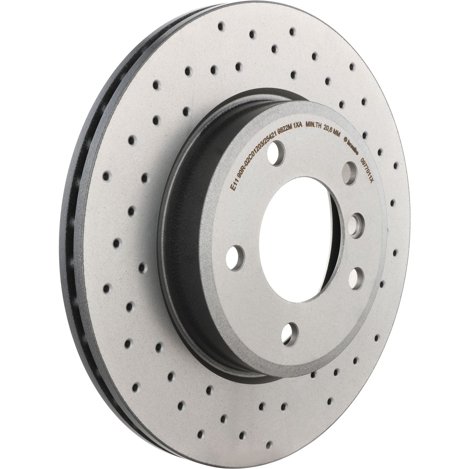 XTRA Drilled Front Disc Brake Rotor - 09.7701.1X_02
