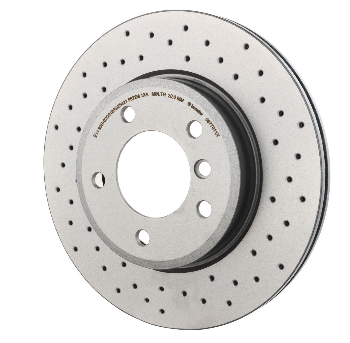XTRA Drilled Front Disc Brake Rotor - 09.7701.1X_09