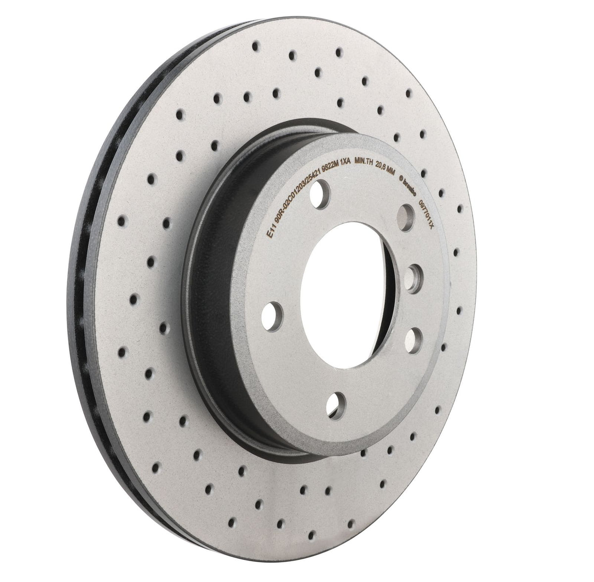 XTRA Drilled Front Disc Brake Rotor - 09.7701.1X_28