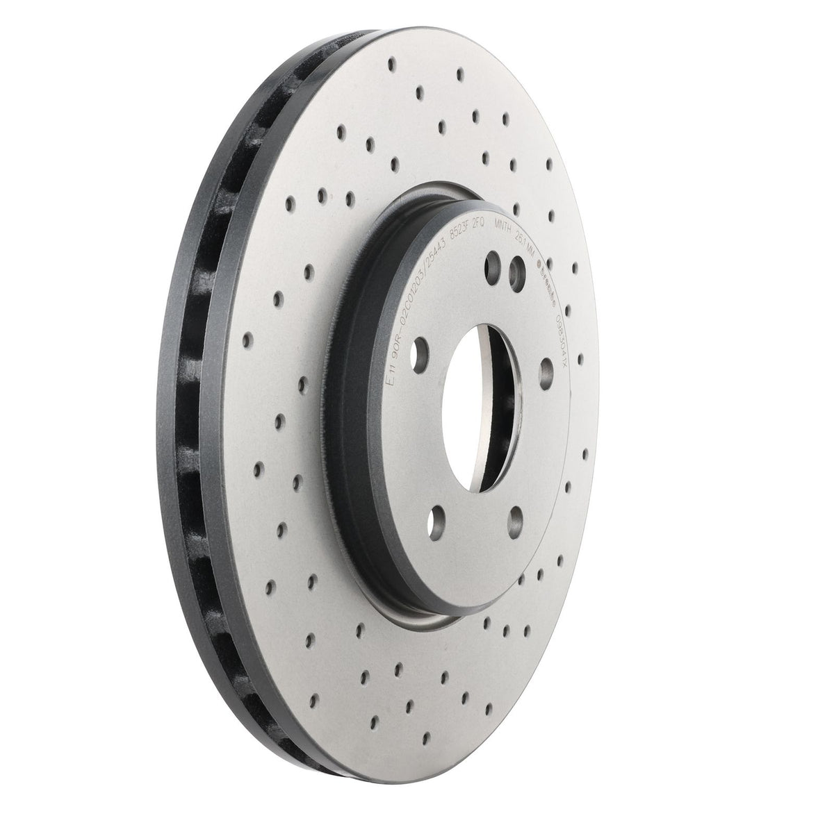 XTRA Drilled Front Disc Brake Rotor - 09.8304.1X_27