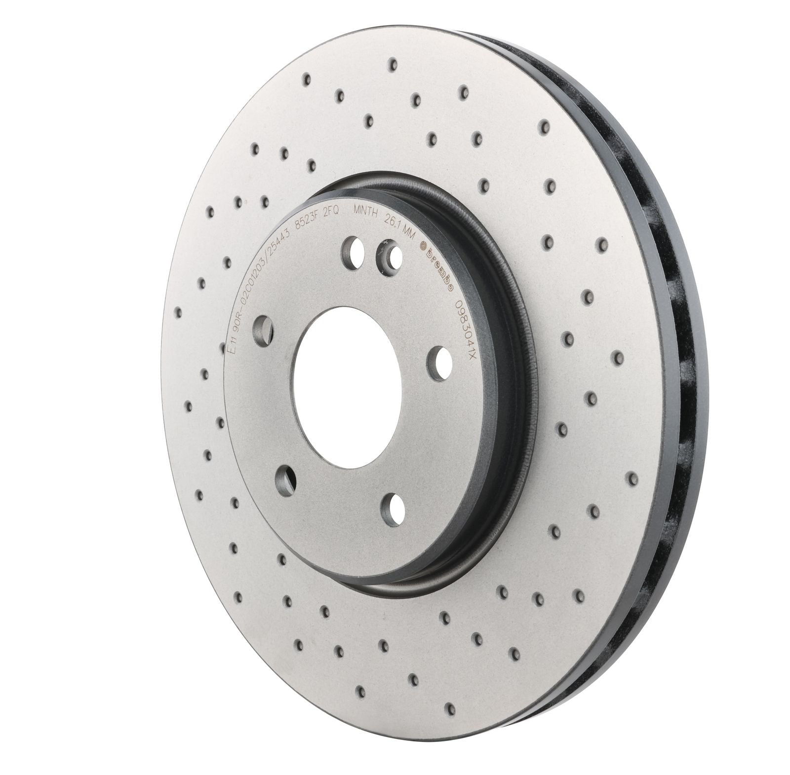 XTRA Drilled Front Disc Brake Rotor - 09.8304.1X_10
