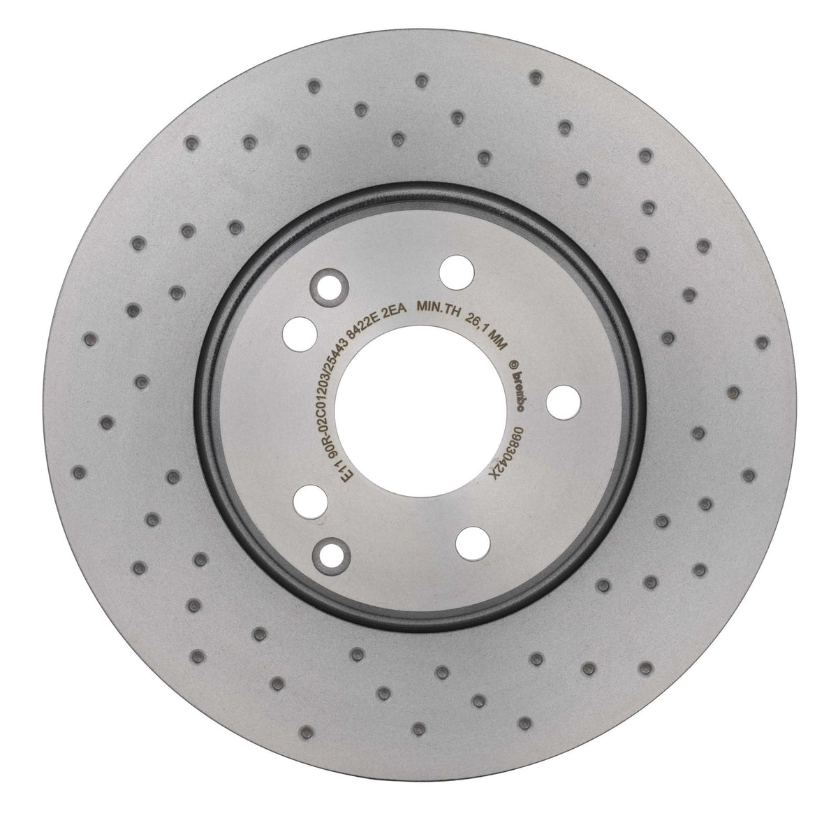 XTRA Drilled Front Disc Brake Rotor - 09.8304.2X_07