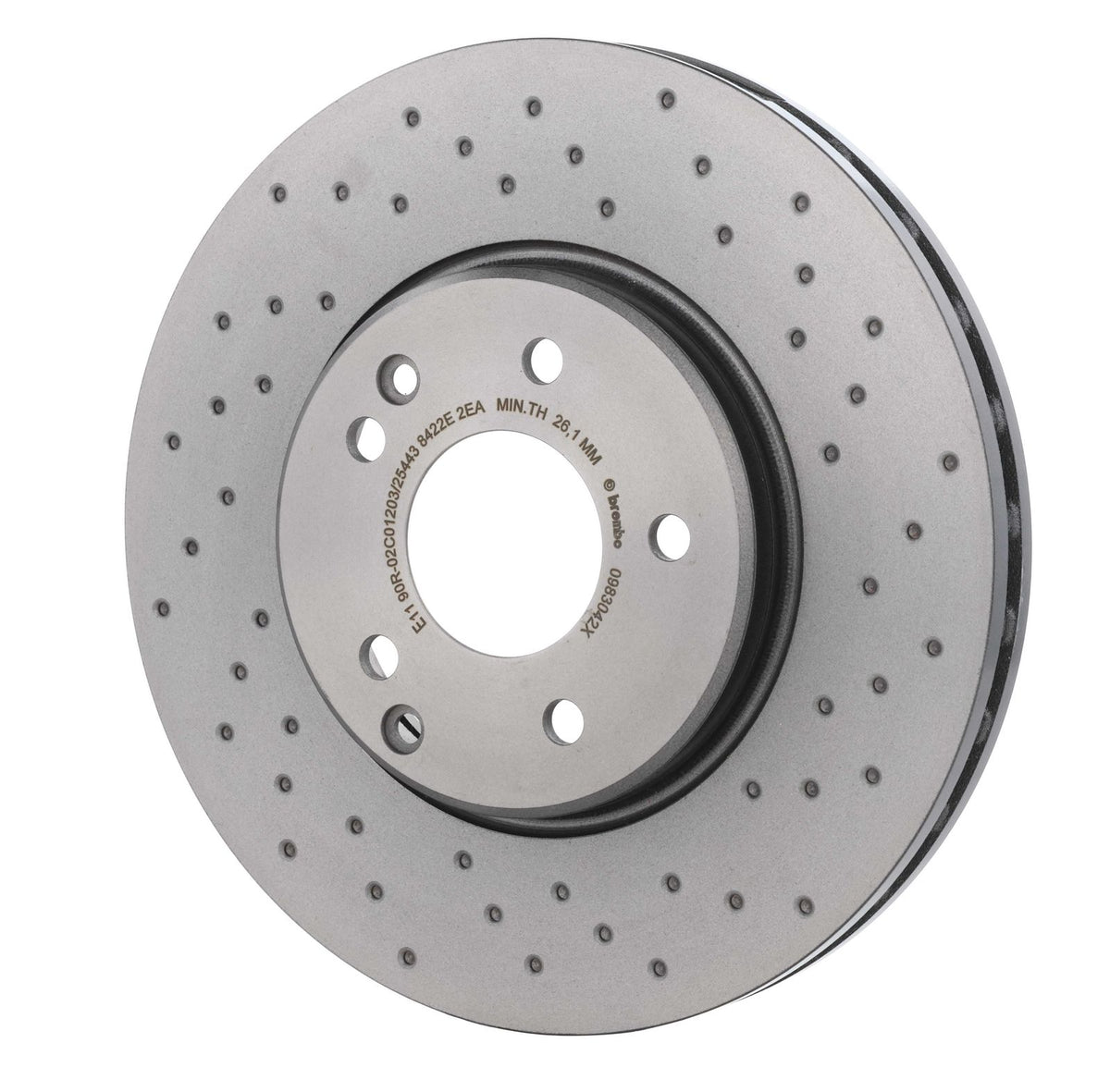 XTRA Drilled Front Disc Brake Rotor - 09.8304.2X_09