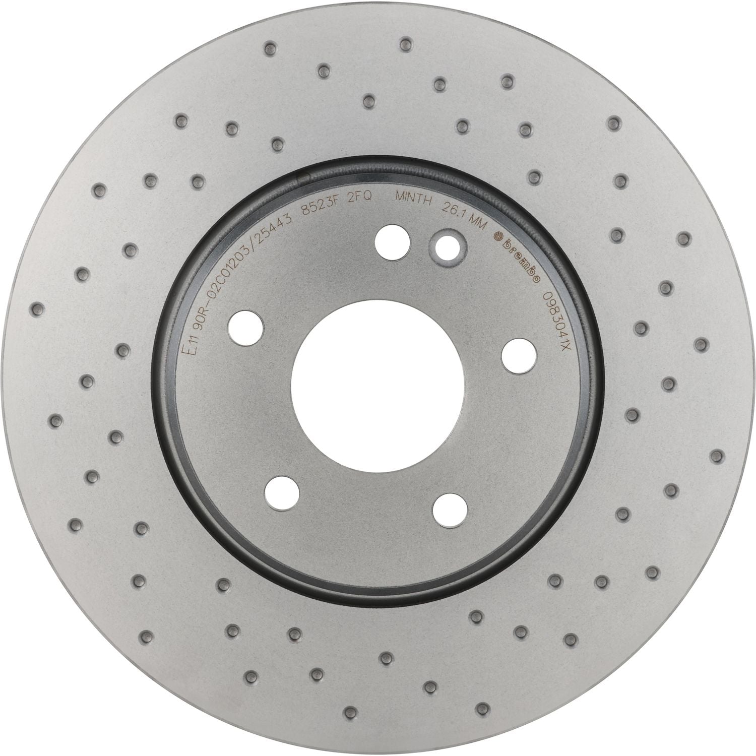 XTRA Drilled Front Disc Brake Rotor - 09.8304.1X_01