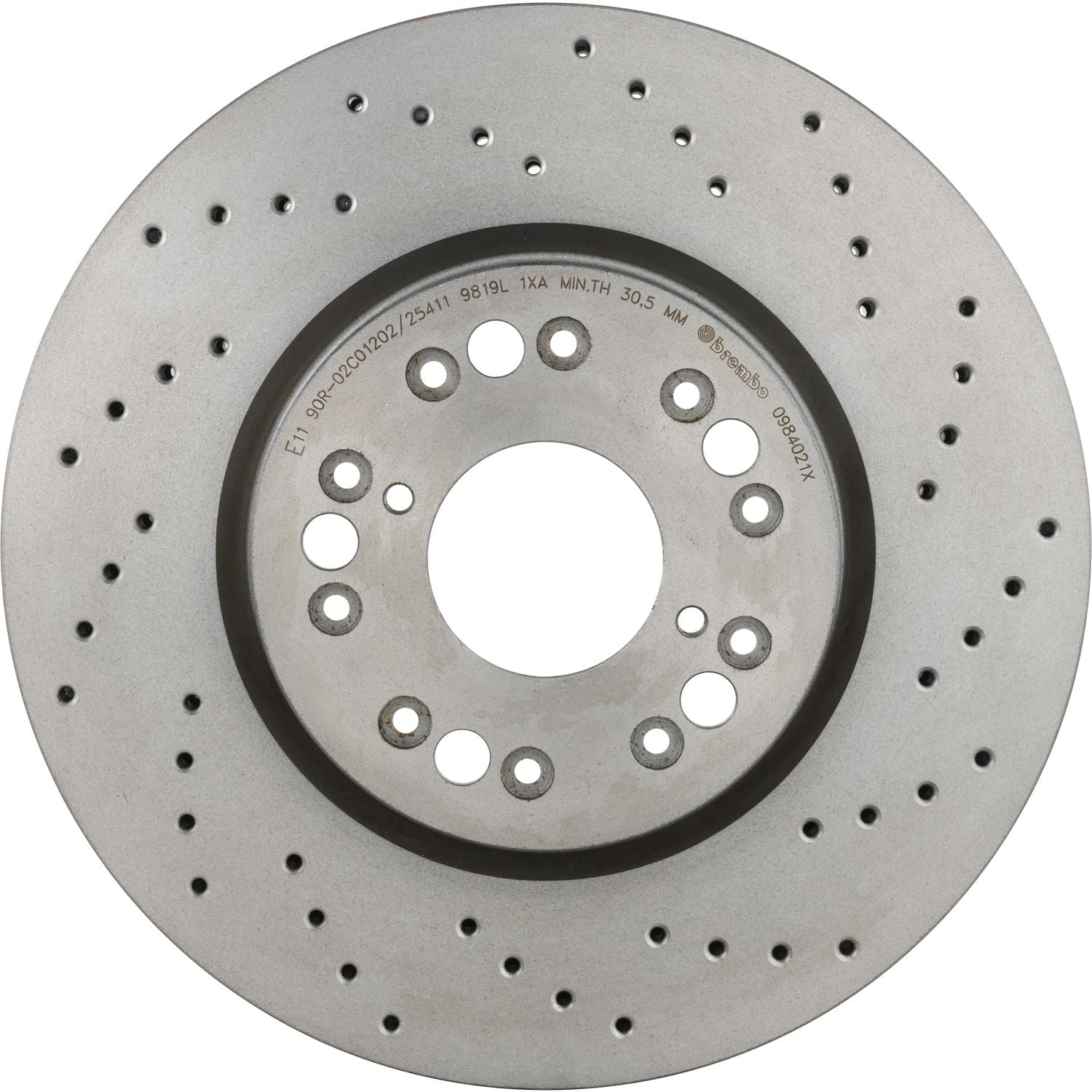 XTRA Drilled Front Disc Brake Rotor - 09.8402.1X_02