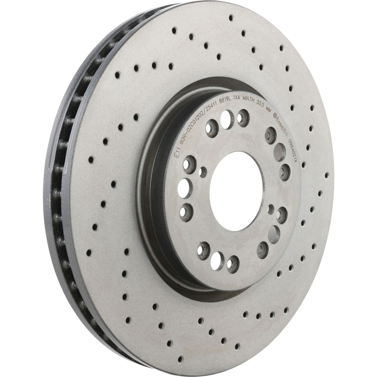XTRA Drilled Front Disc Brake Rotor - 09.8402.1X_03