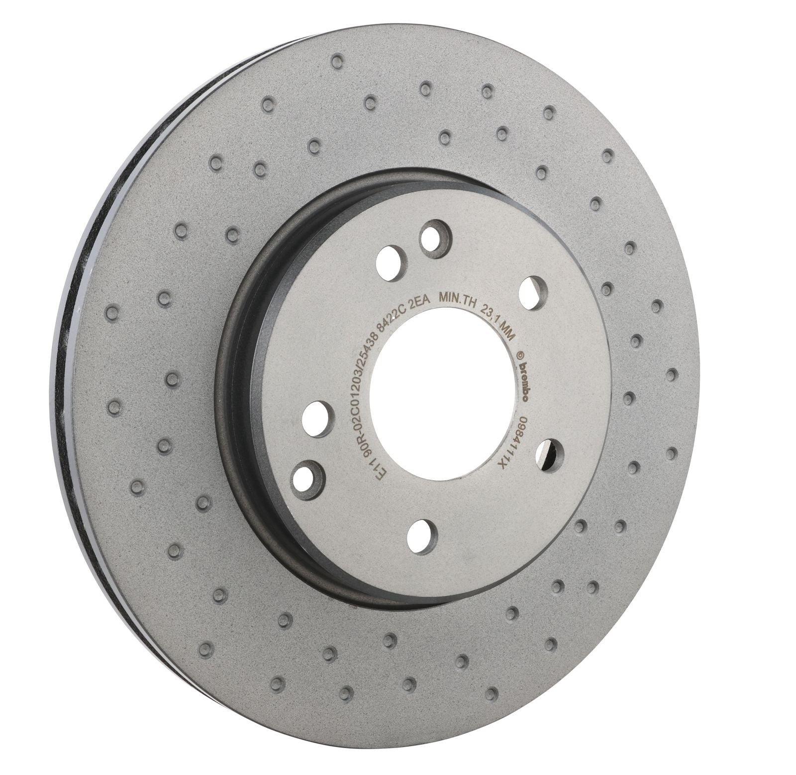 XTRA Drilled Front Disc Brake Rotor - 09.8411.1X_29