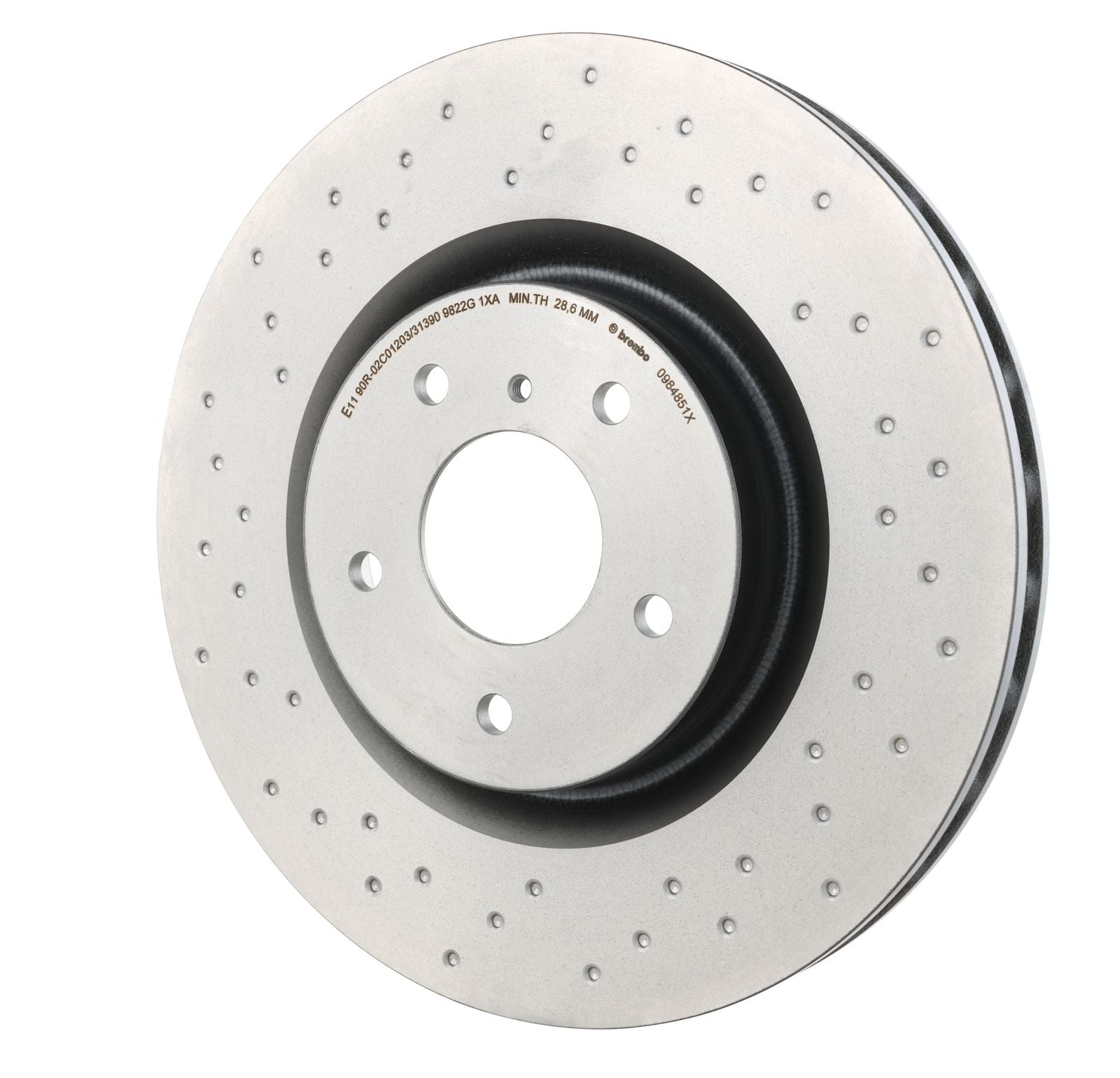 XTRA Drilled Front Disc Brake Rotor - 09.8485.1X_08