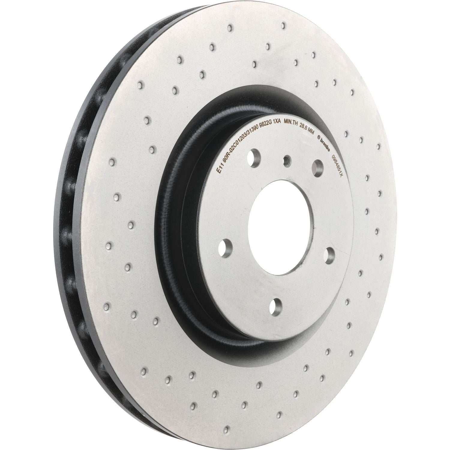 XTRA Drilled Front Disc Brake Rotor - 09.8485.1X_02