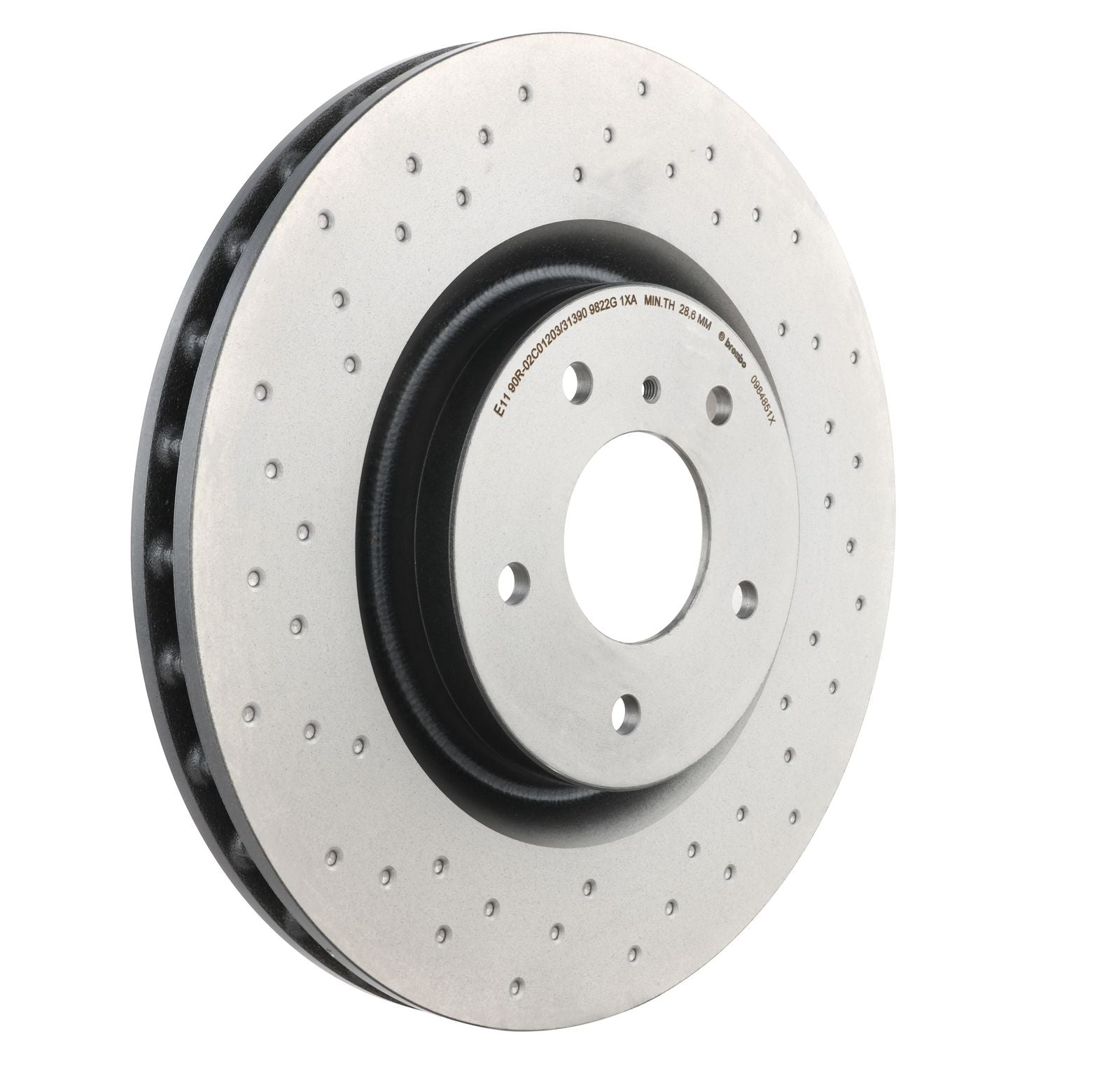 XTRA Drilled Front Disc Brake Rotor - 09.8485.1X_27
