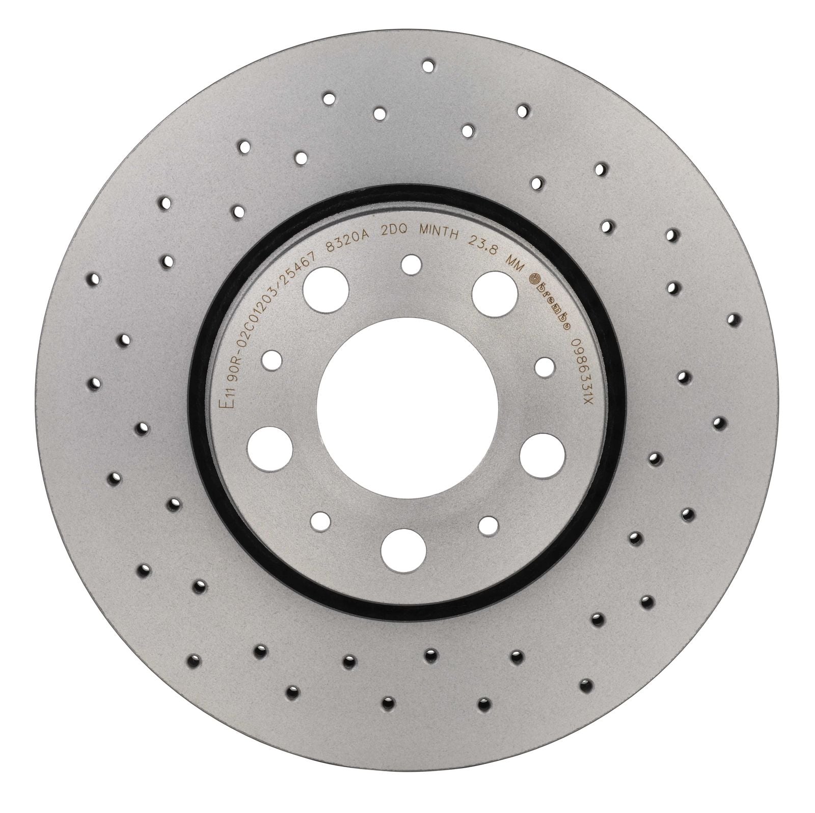 XTRA Drilled Front Disc Brake Rotor - 09.8633.1X_07