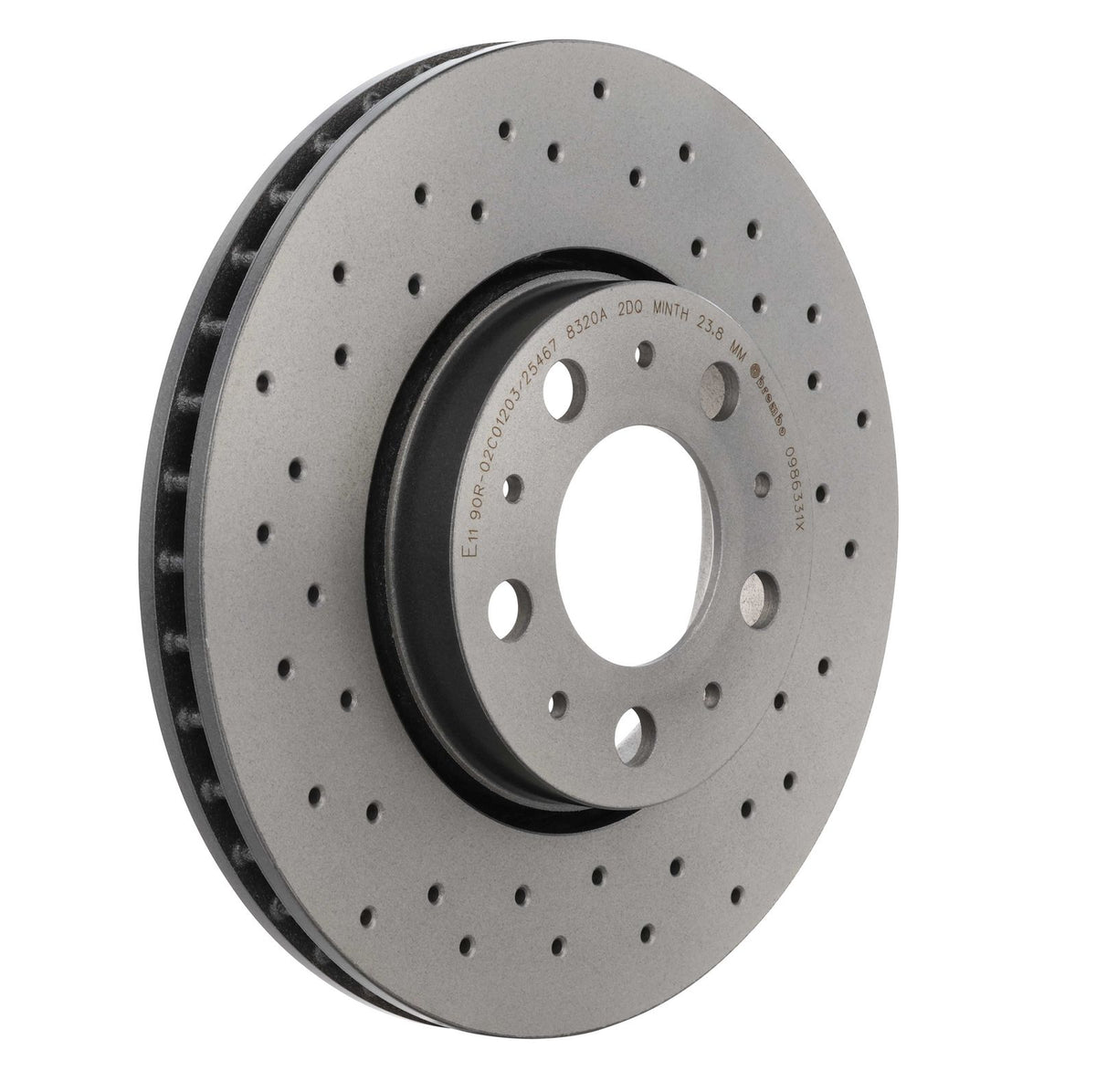 XTRA Drilled Front Disc Brake Rotor - 09.8633.1X_28