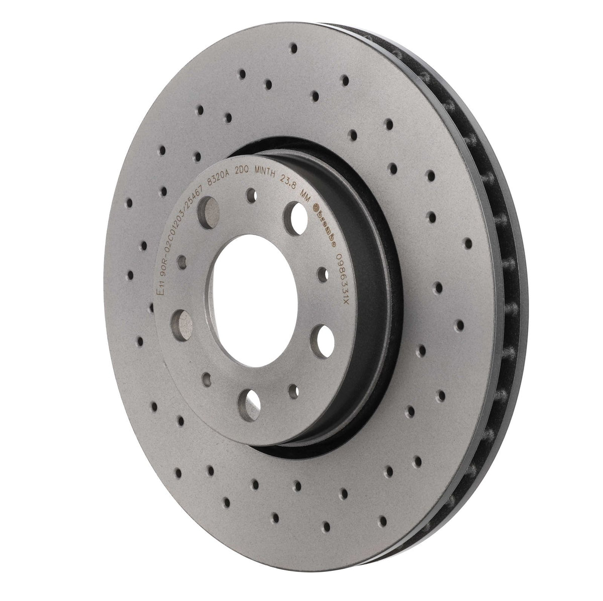 XTRA Drilled Front Disc Brake Rotor - 09.8633.1X_10