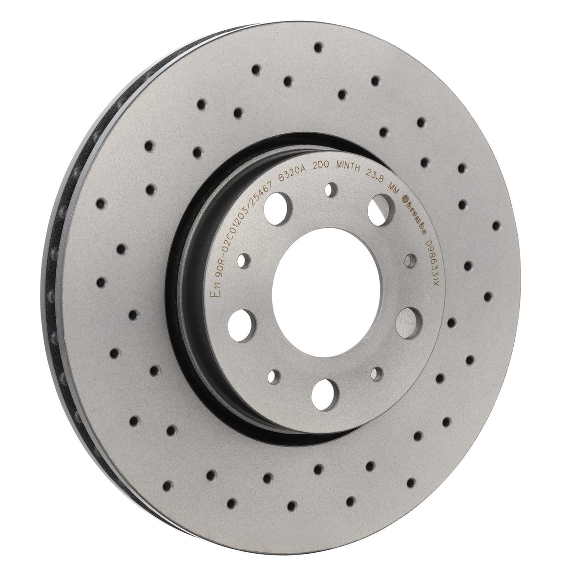 XTRA Drilled Front Disc Brake Rotor - 09.8633.1X_29