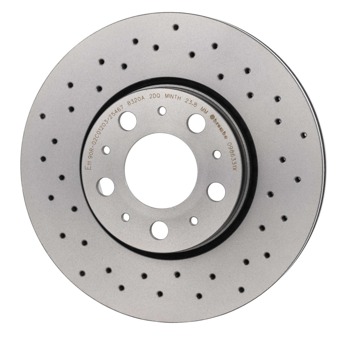 XTRA Drilled Front Disc Brake Rotor - 09.8633.1X_08