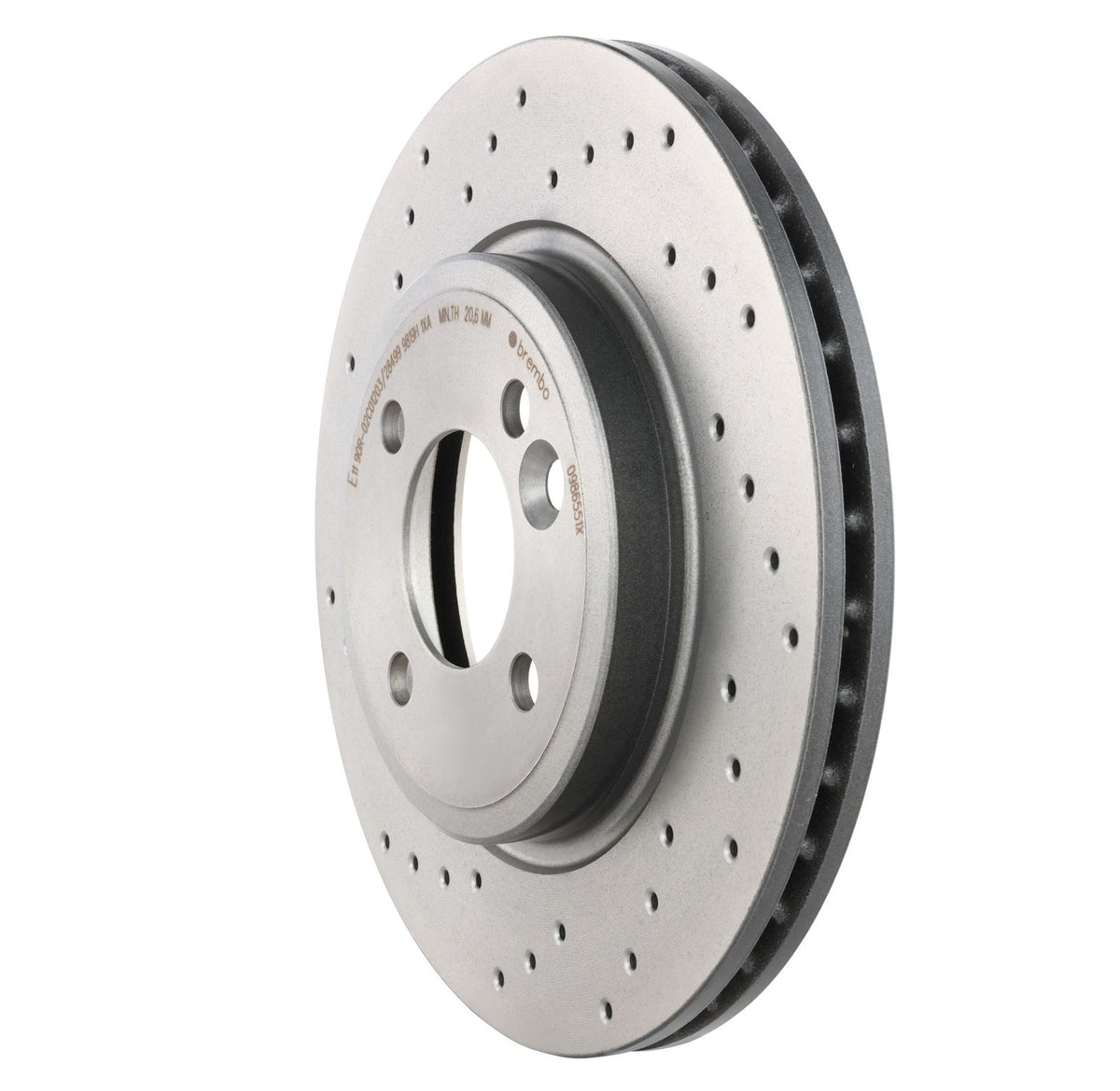 XTRA Drilled Front Disc Brake Rotor - 09.8655.1X_11