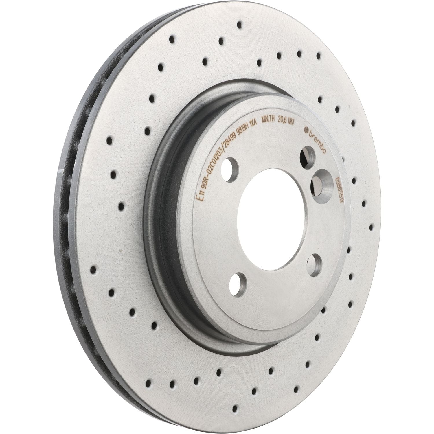 XTRA Drilled Front Disc Brake Rotor - 09.8655.1X_01
