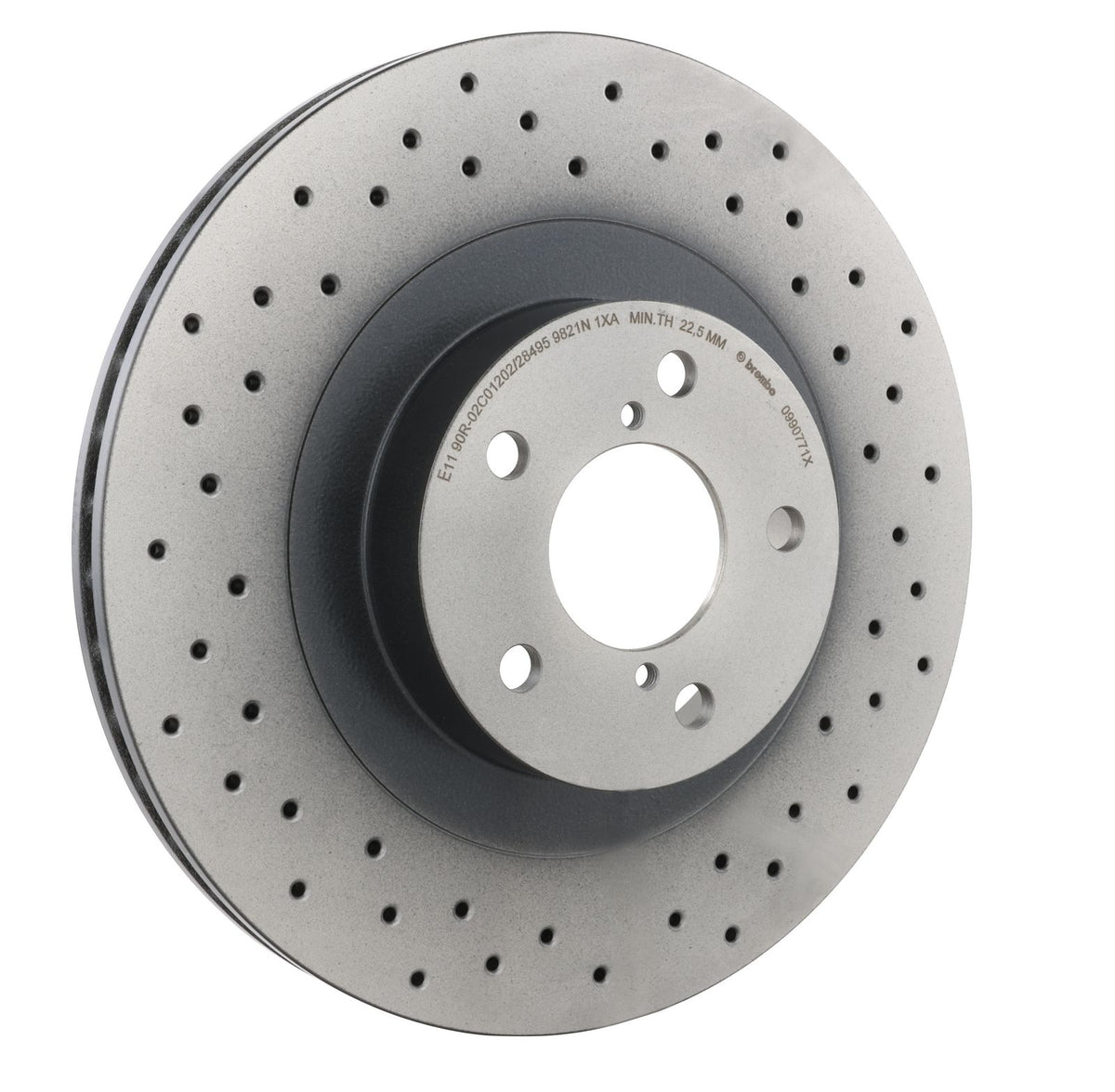 XTRA Drilled Front Disc Brake Rotor - 09.9077.1X_28