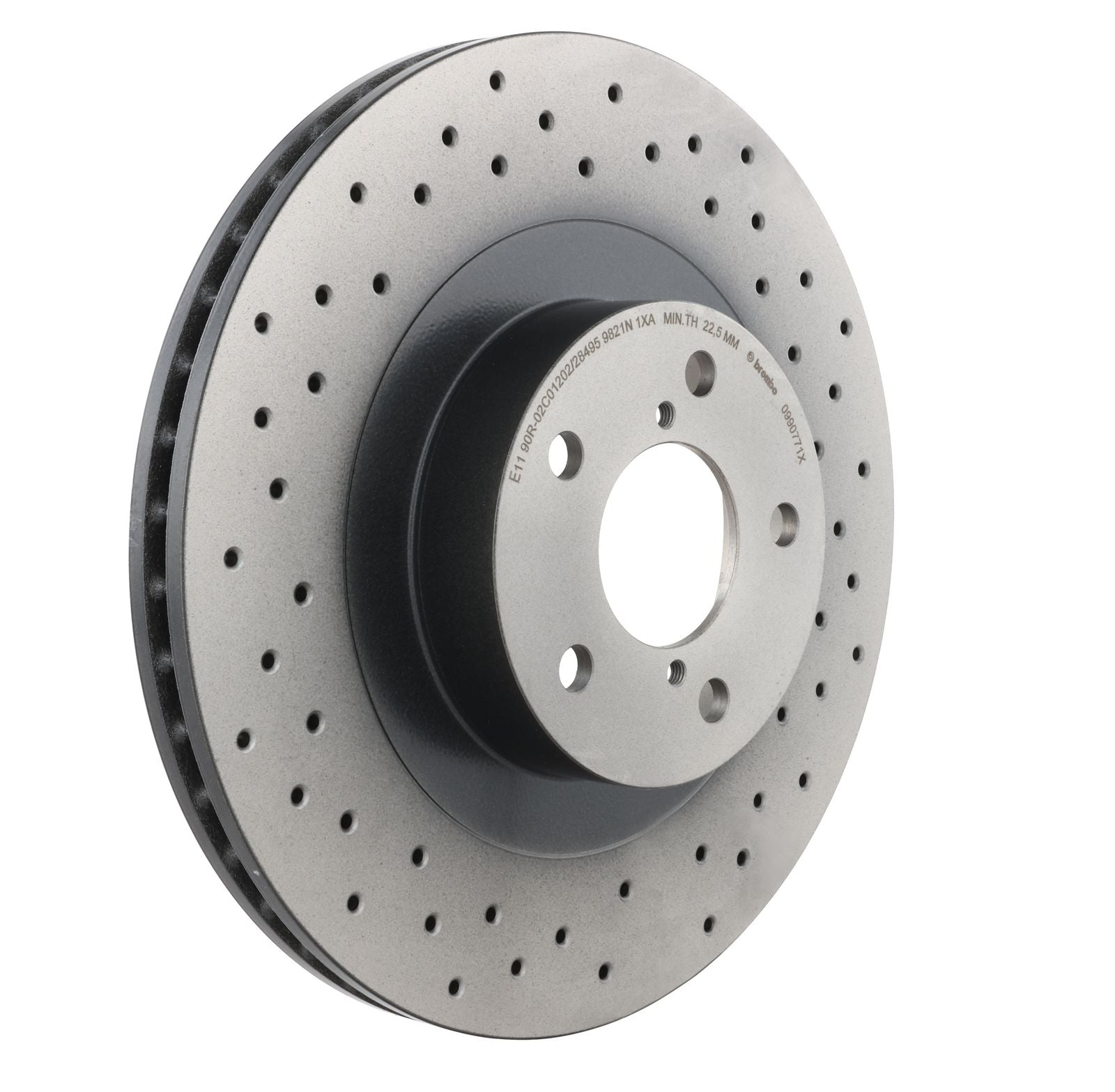 XTRA Drilled Front Disc Brake Rotor - 09.9077.1X_27