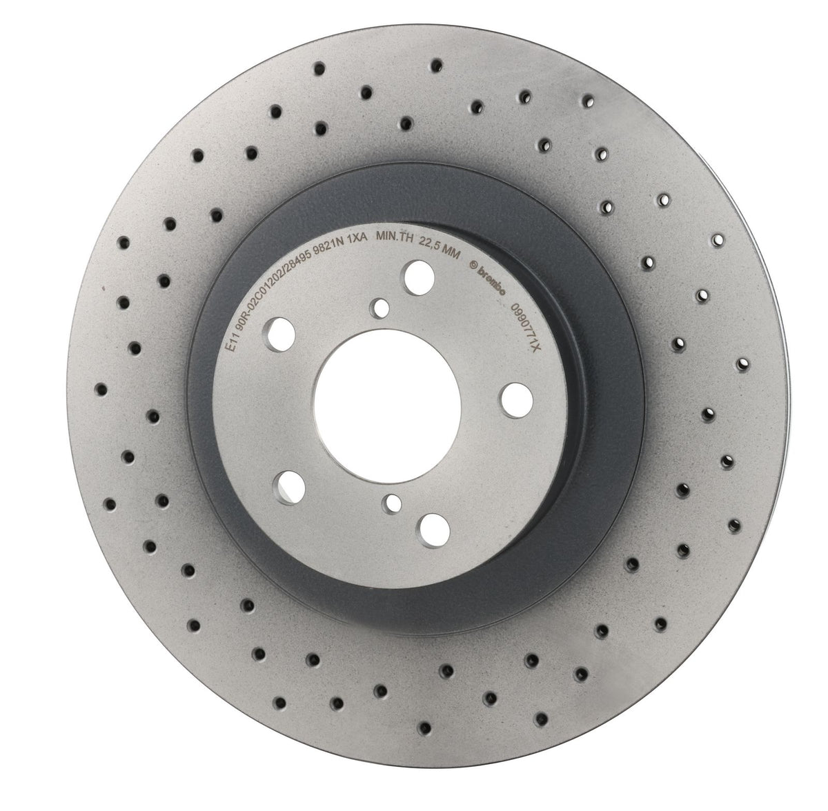 XTRA Drilled Front Disc Brake Rotor - 09.9077.1X_07