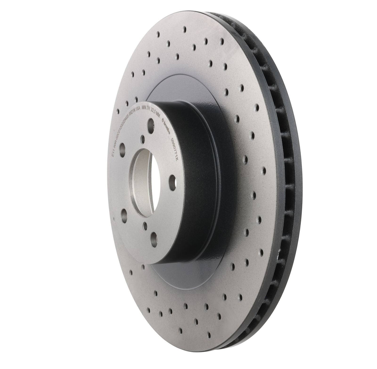 XTRA Drilled Front Disc Brake Rotor - 09.9077.1X_10