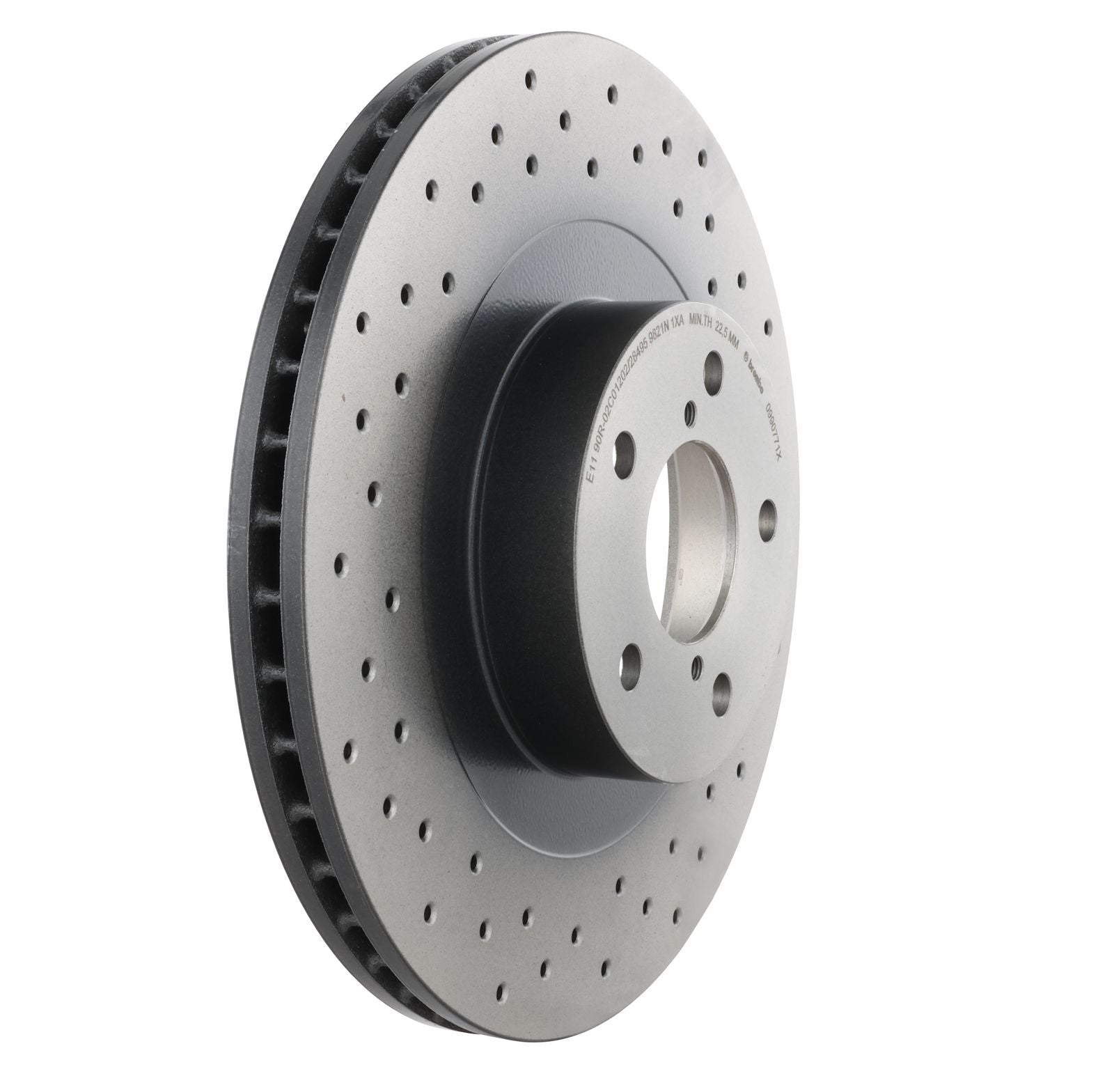 XTRA Drilled Front Disc Brake Rotor - 09.9077.1X_26