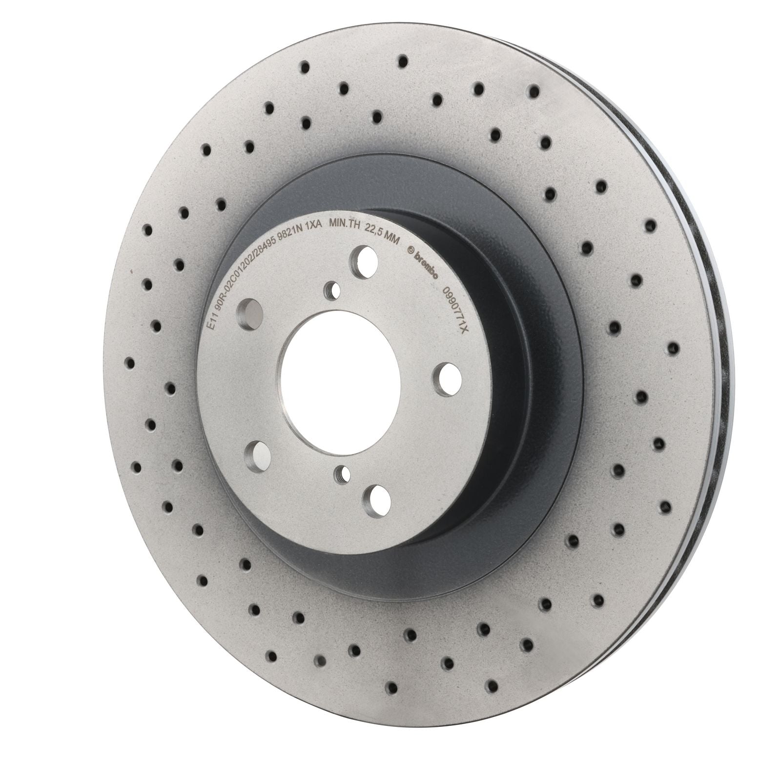 XTRA Drilled Front Disc Brake Rotor - 09.9077.1X_08