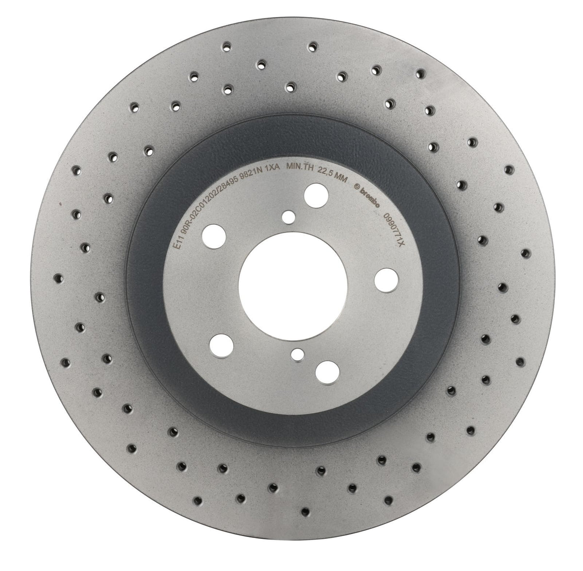 XTRA Drilled Front Disc Brake Rotor - 09.9077.1X_06