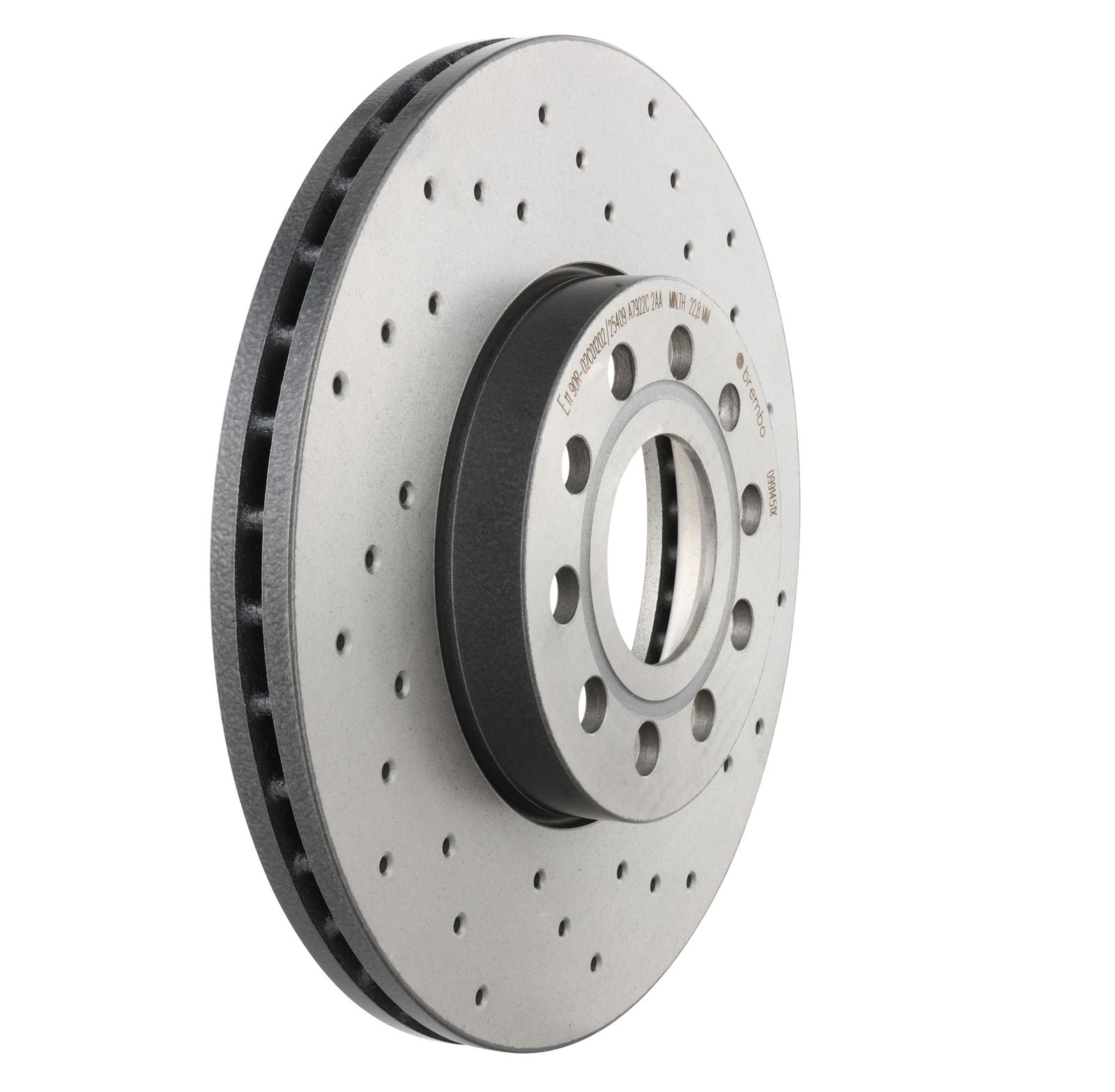 XTRA Drilled Front Disc Brake Rotor - 09.9145.1X_26
