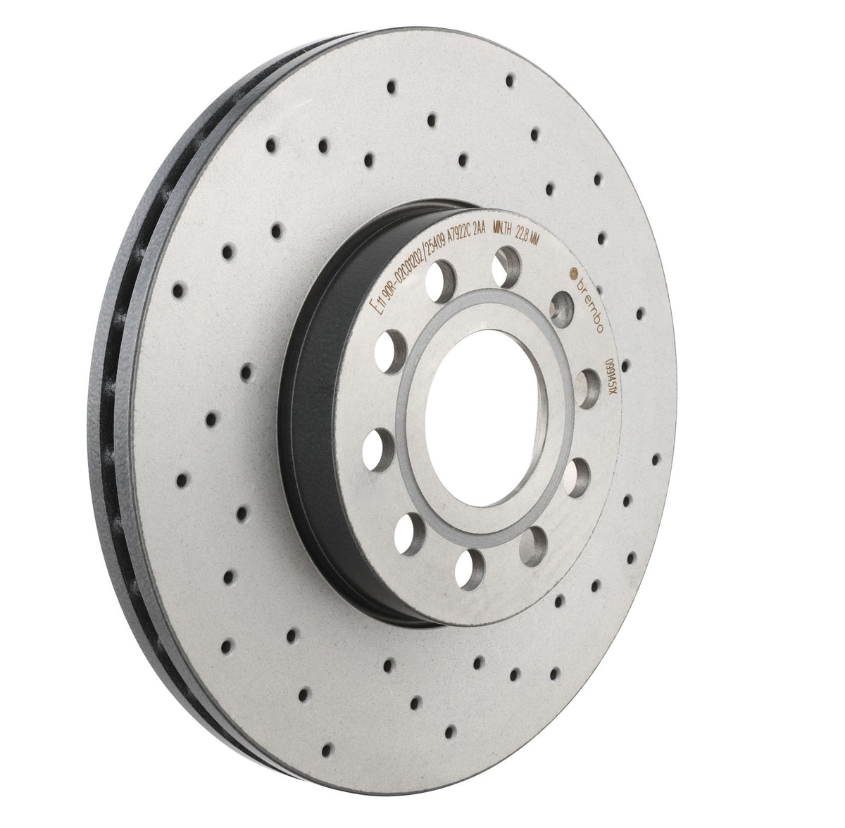 XTRA Drilled Front Disc Brake Rotor - 09.9145.1X_27