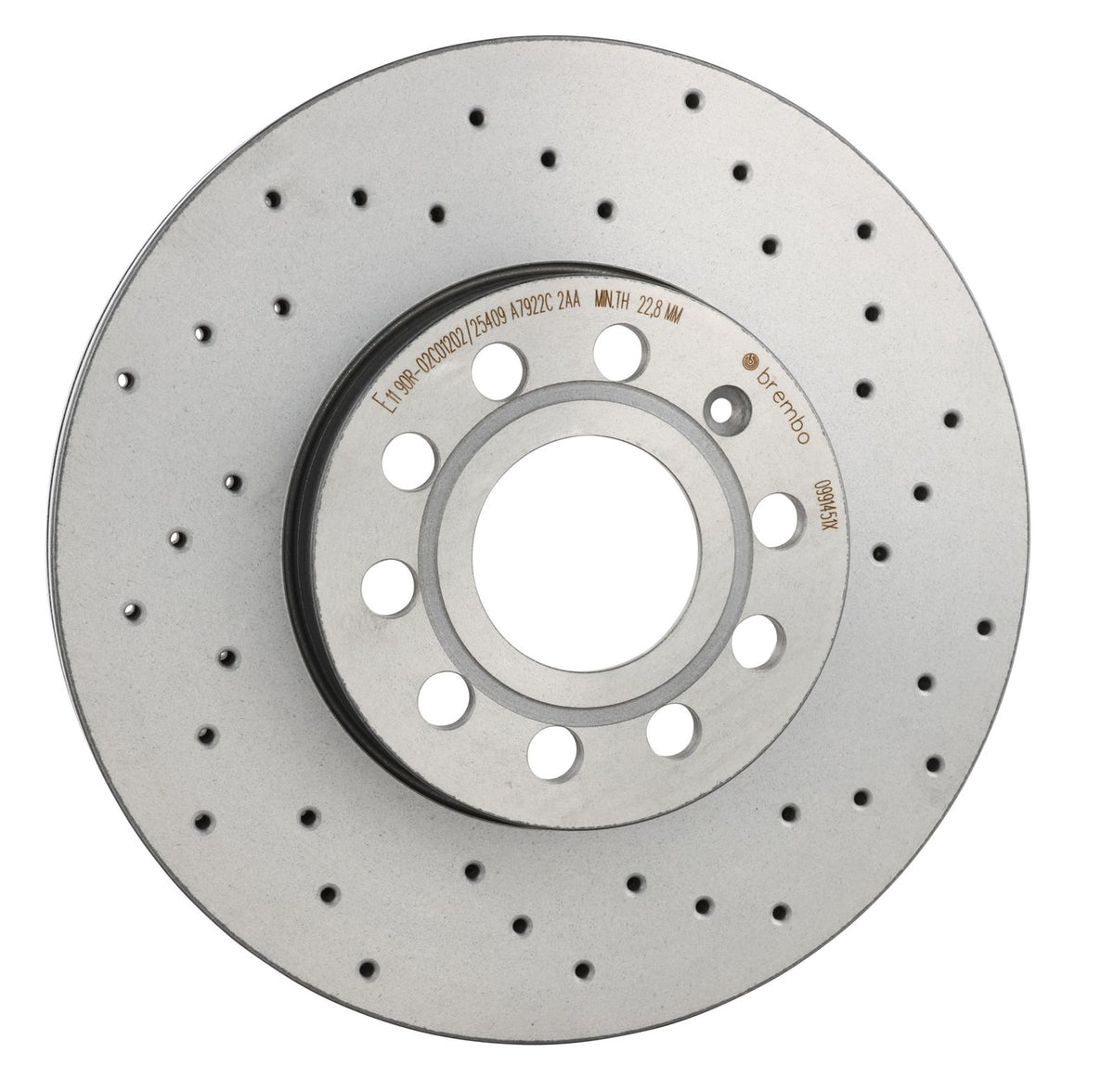 XTRA Drilled Front Disc Brake Rotor - 09.9145.1X_29