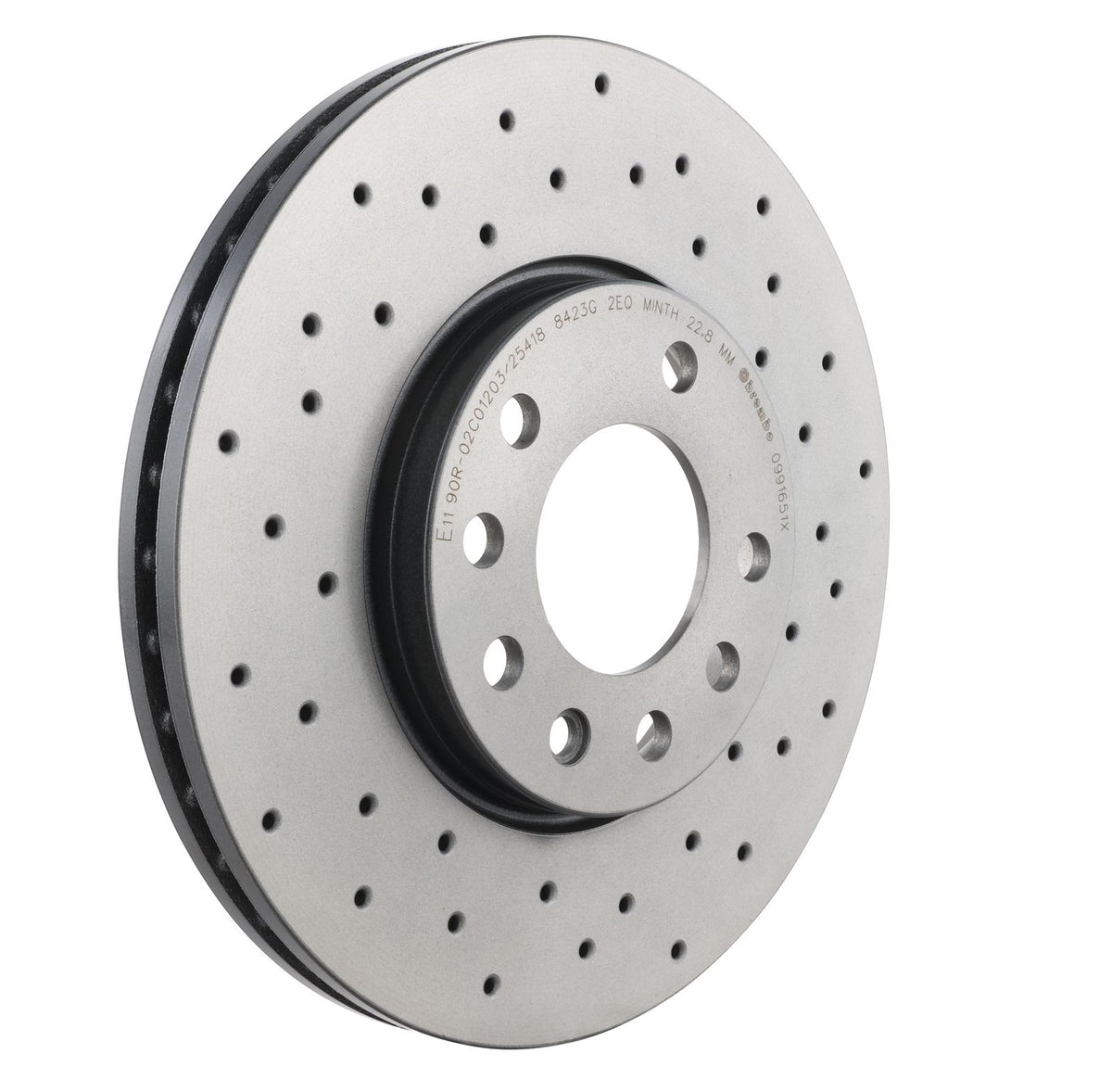 XTRA Drilled Front Disc Brake Rotor - 09.9165.1X_28