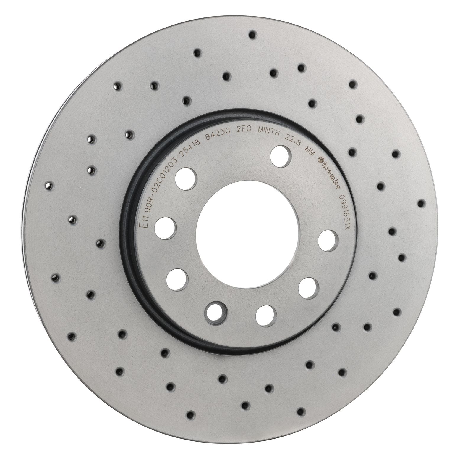 XTRA Drilled Front Disc Brake Rotor - 09.9165.1X_30