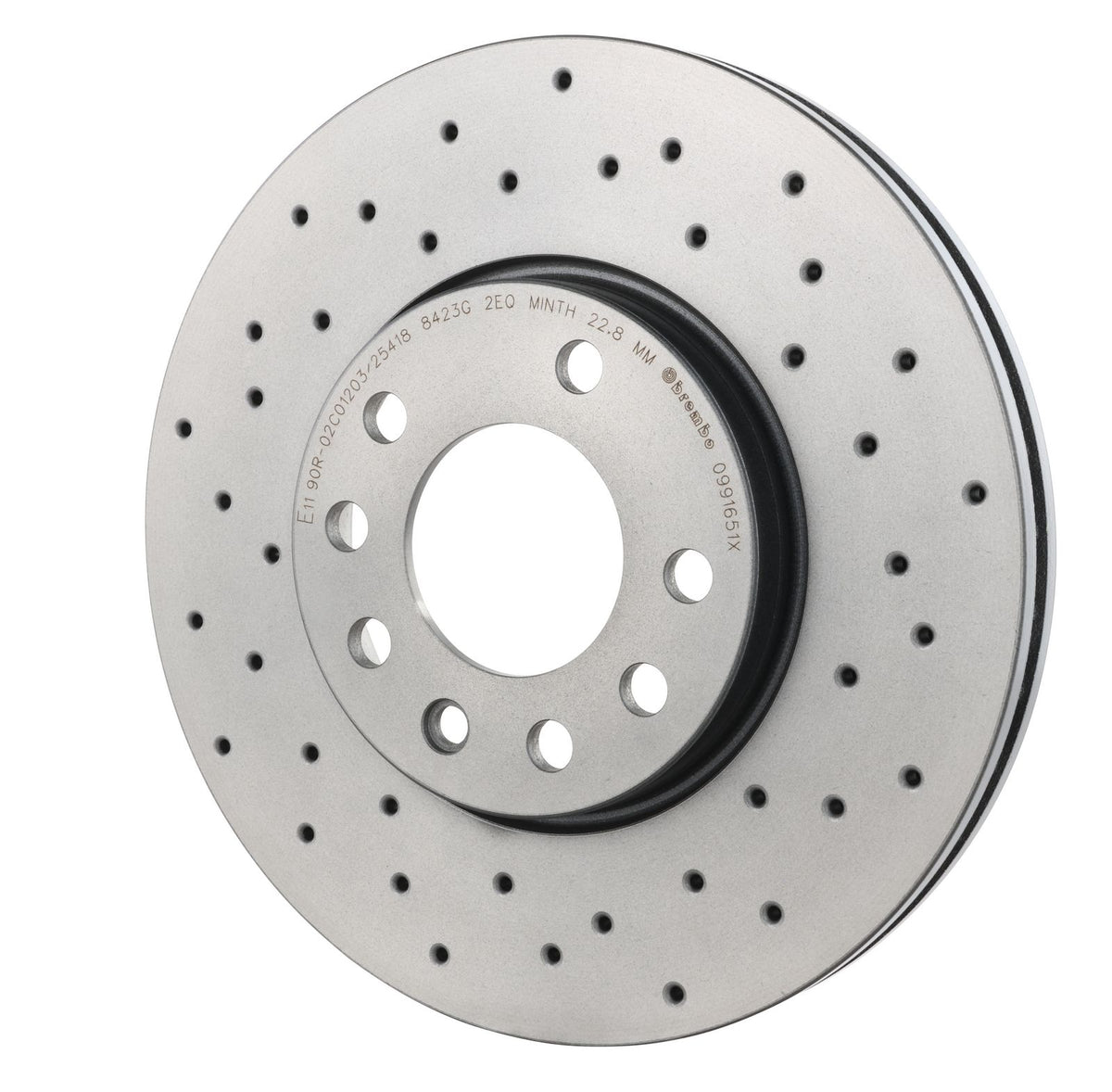 XTRA Drilled Front Disc Brake Rotor - 09.9165.1X_09
