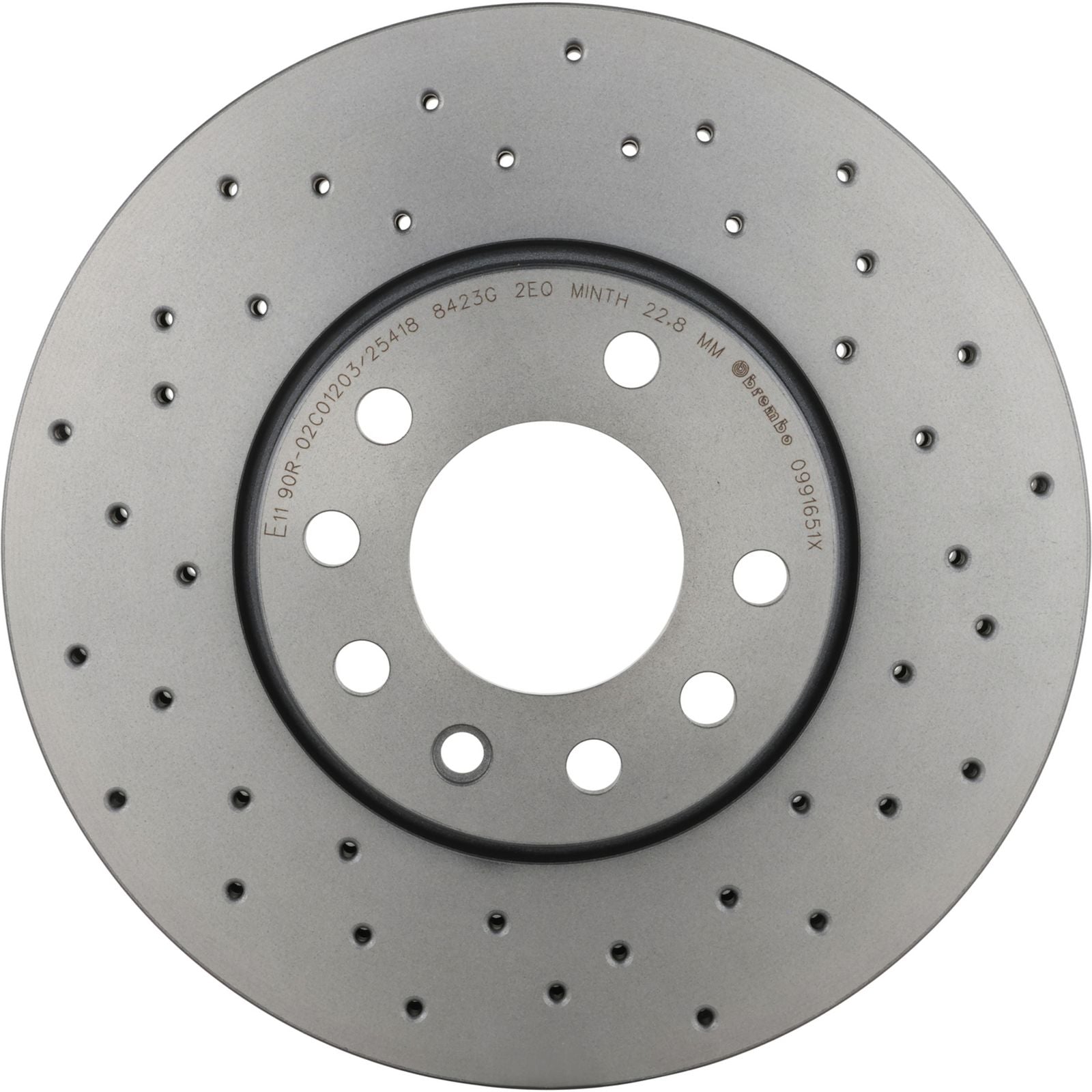 XTRA Drilled Front Disc Brake Rotor - 09.9165.1X_03