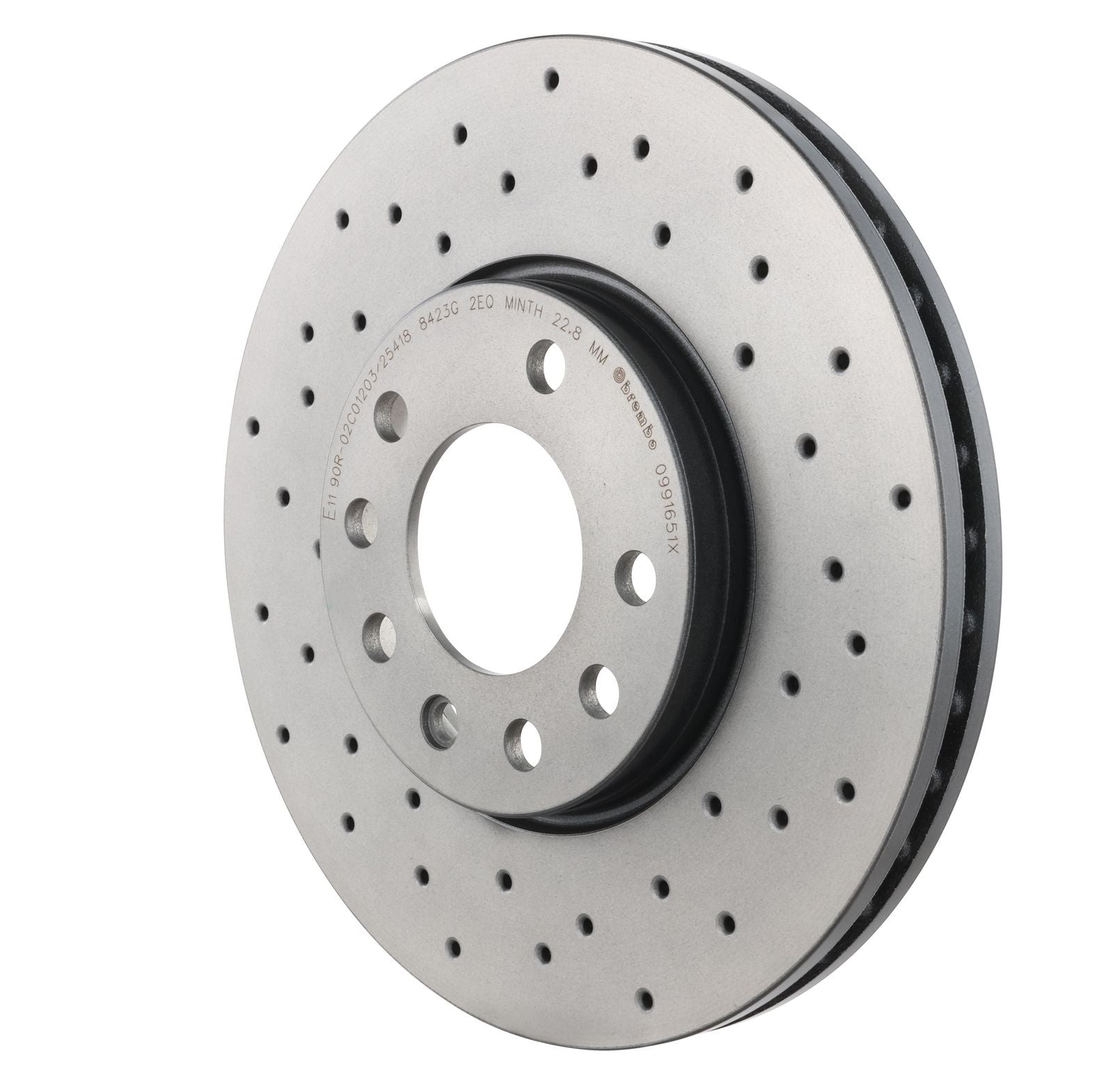 XTRA Drilled Front Disc Brake Rotor - 09.9165.1X_10