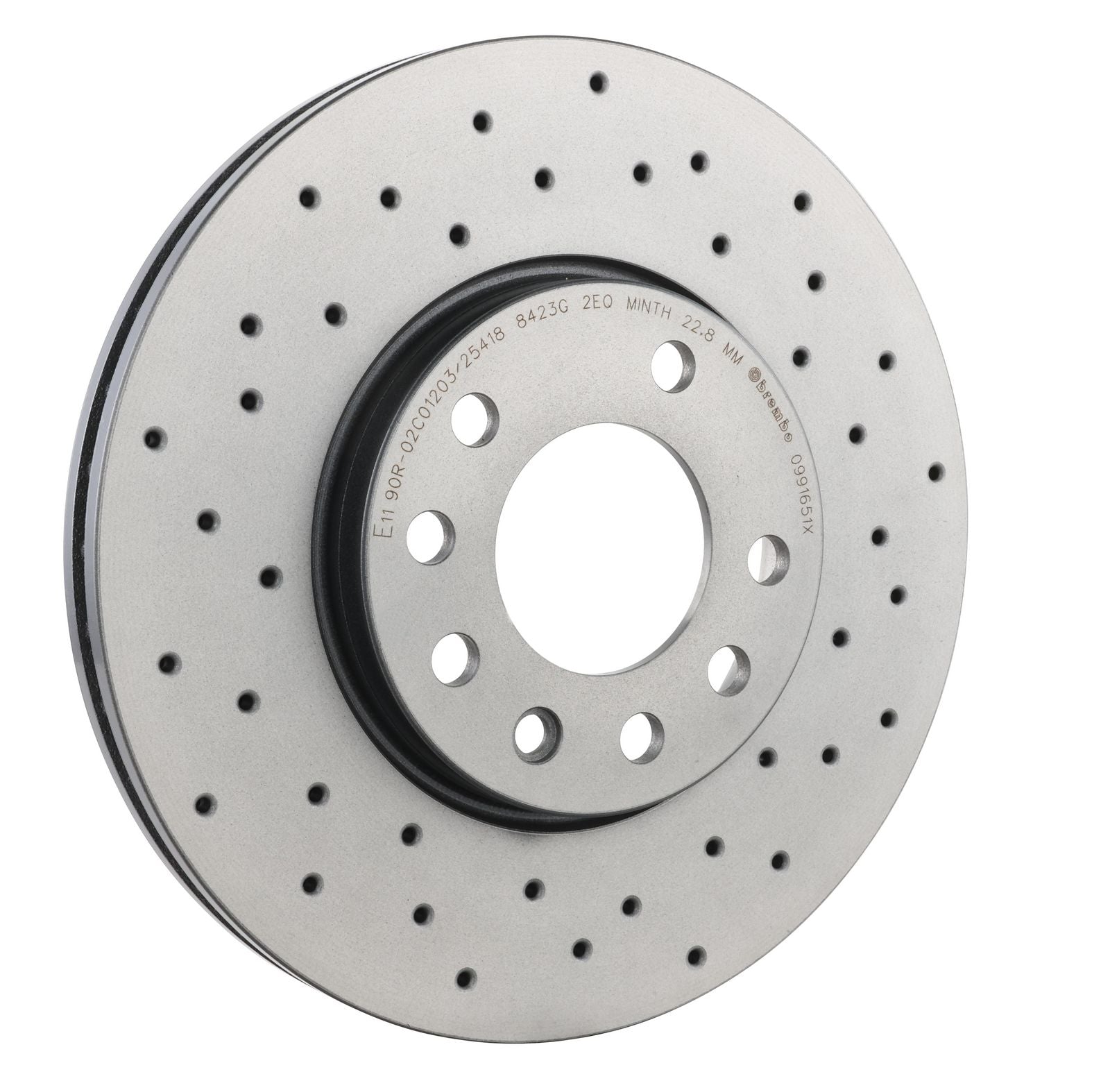 XTRA Drilled Front Disc Brake Rotor - 09.9165.1X_29
