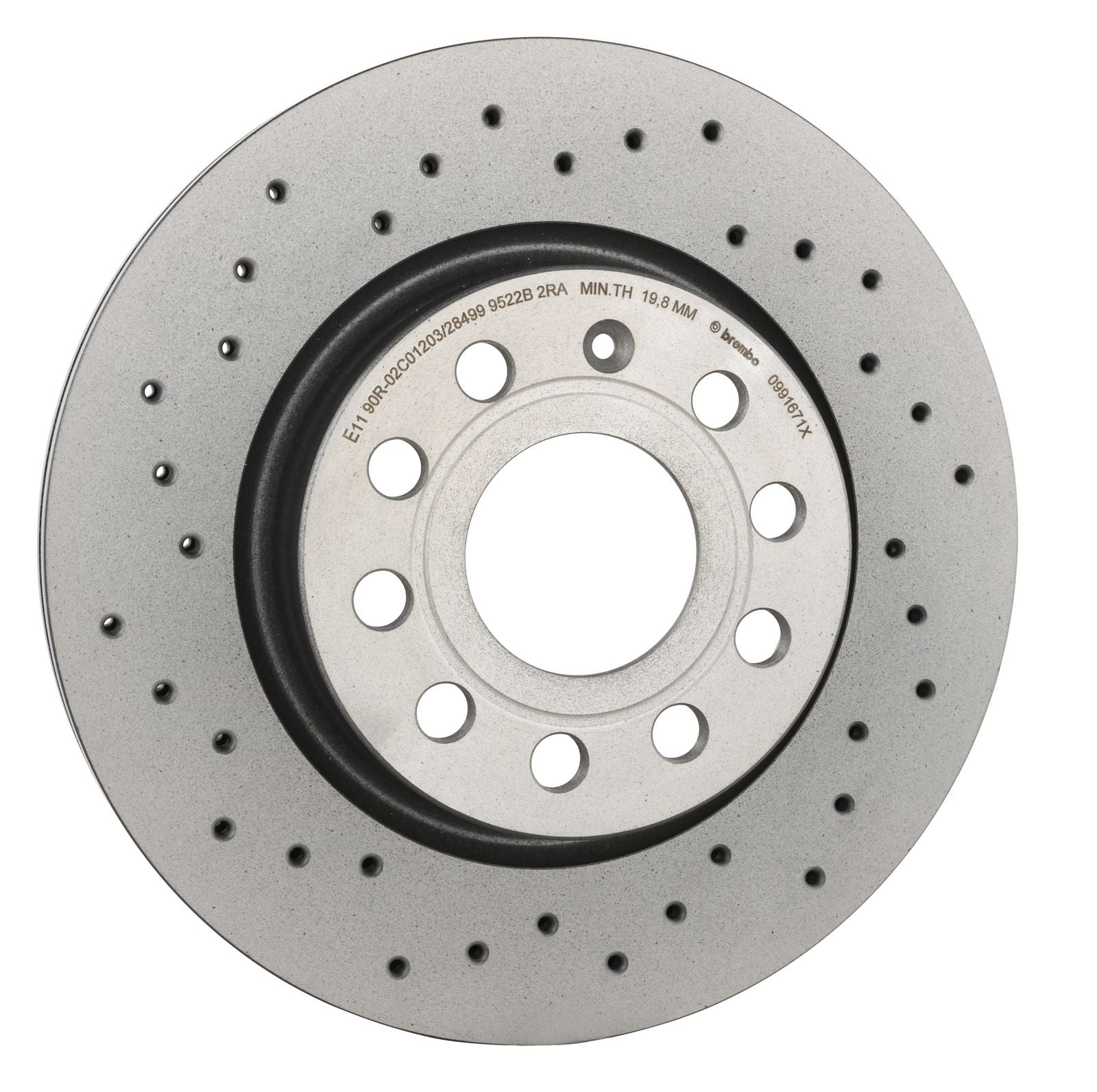 XTRA Drilled Front Disc Brake Rotor - 09.9167.1X_31