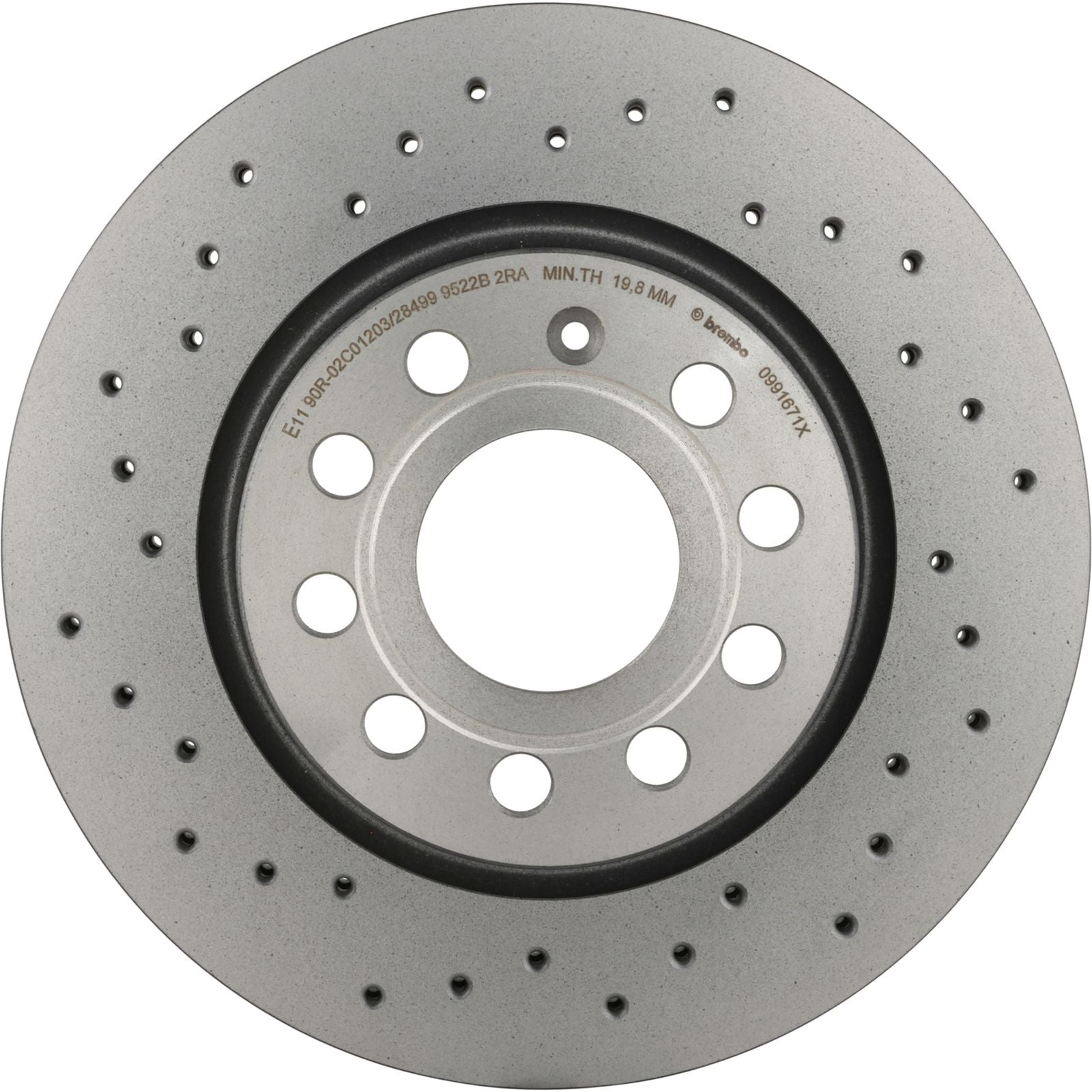 XTRA Drilled Front Disc Brake Rotor - 09.9167.1X_03