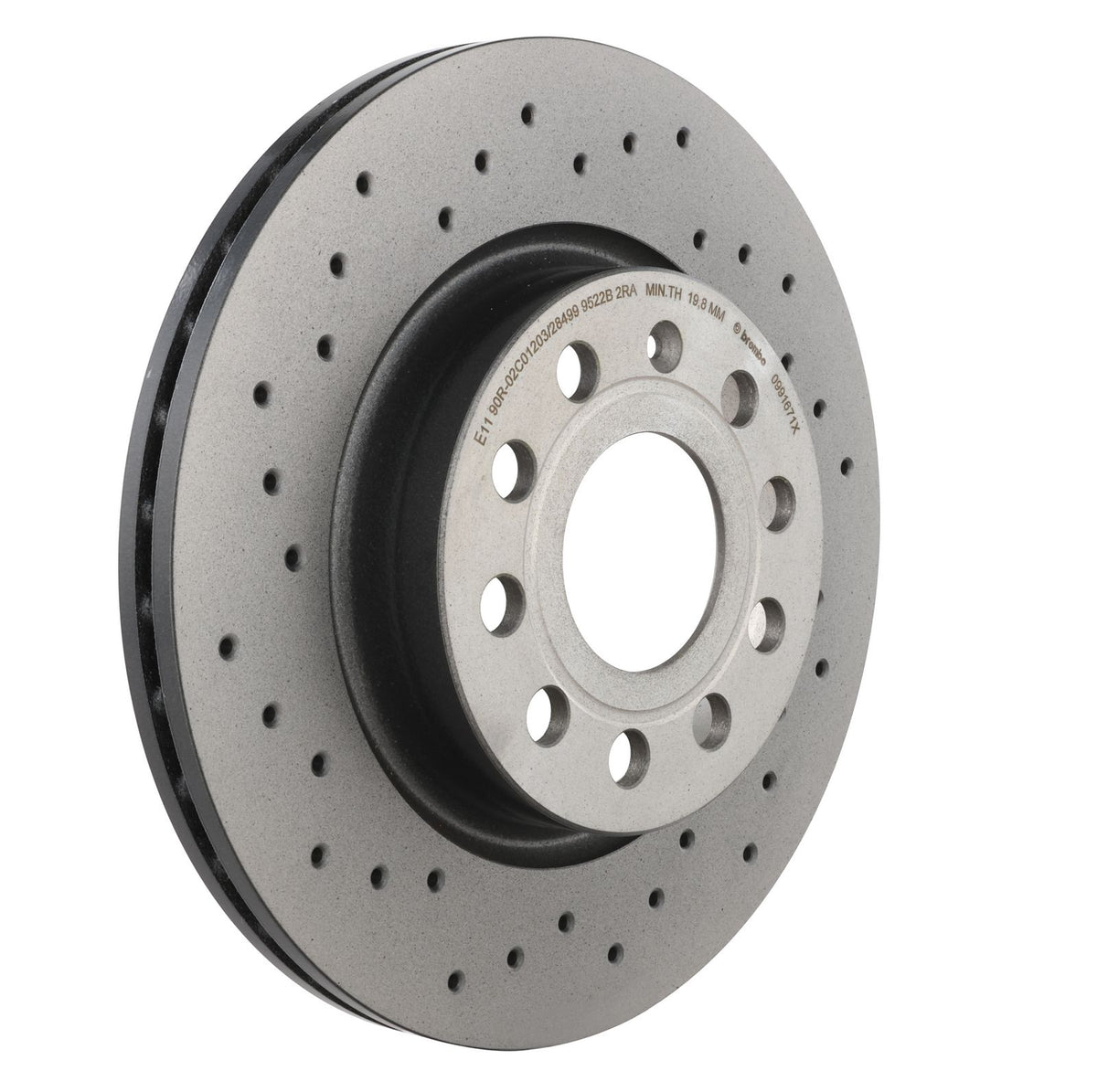 XTRA Drilled Front Disc Brake Rotor - 09.9167.1X_29