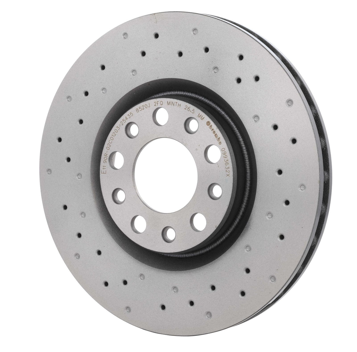XTRA Drilled Front Disc Brake Rotor - 09.9363.2X_09