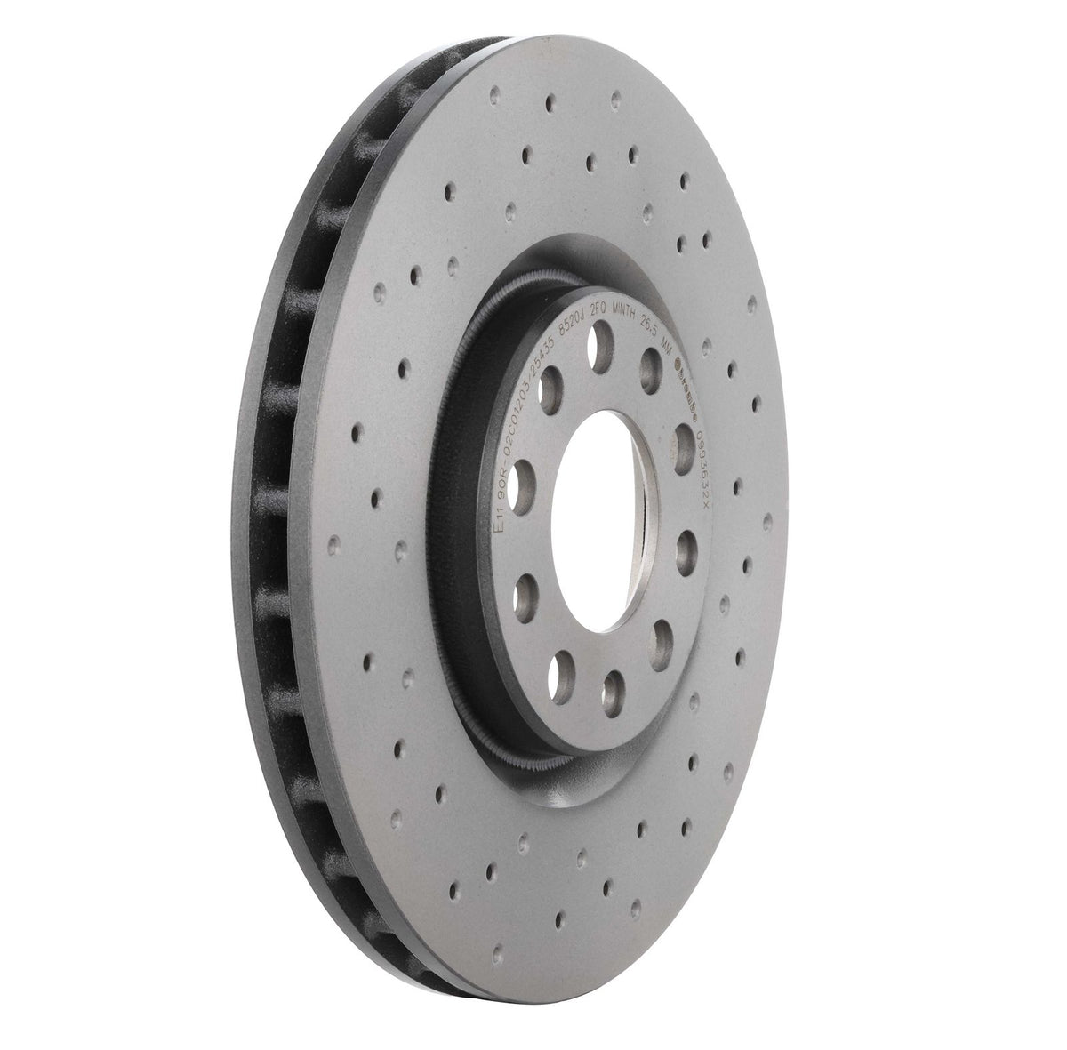 XTRA Drilled Front Disc Brake Rotor - 09.9363.2X_27