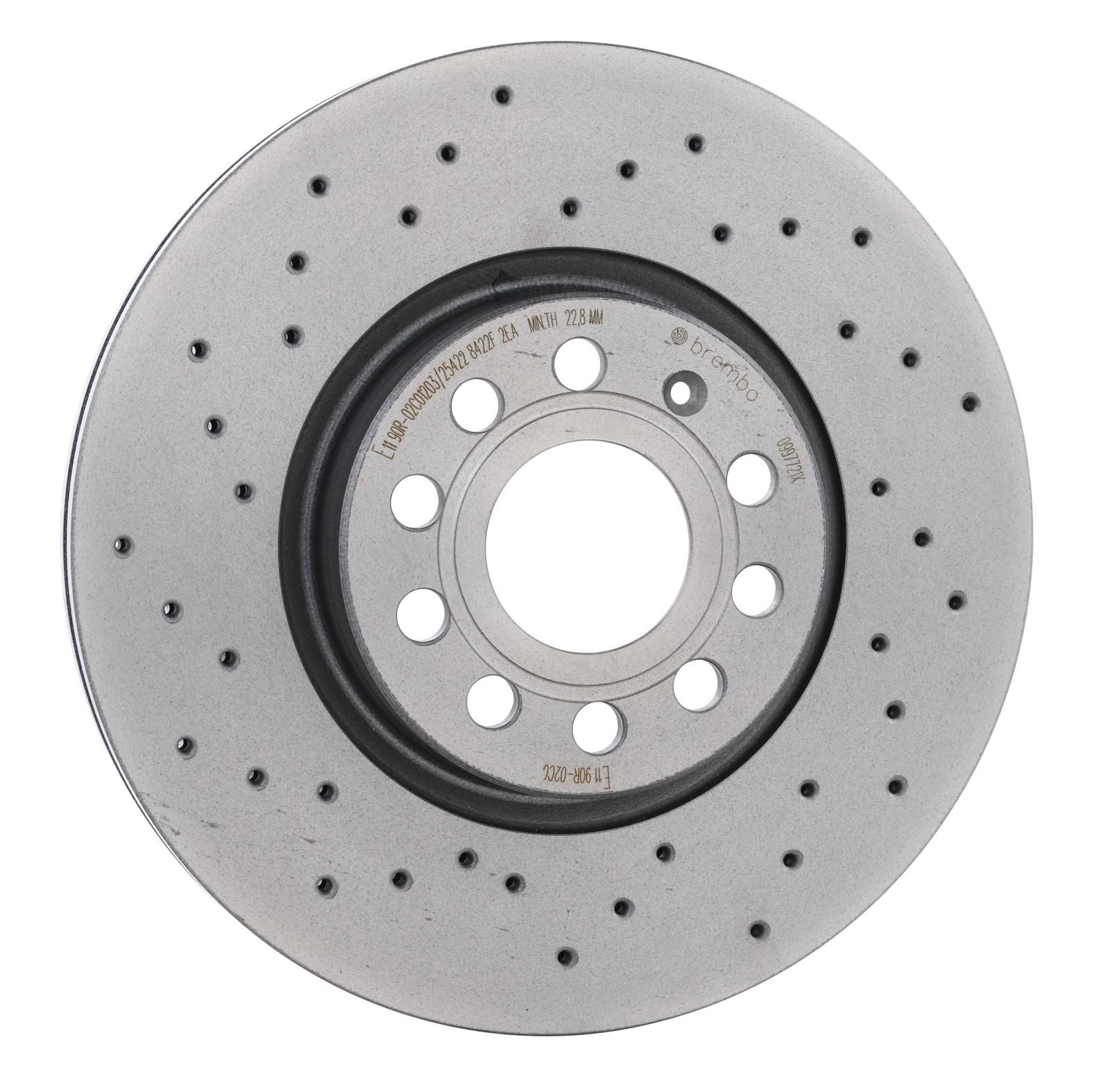 XTRA Drilled Front Disc Brake Rotor - 09.9772.1X_31