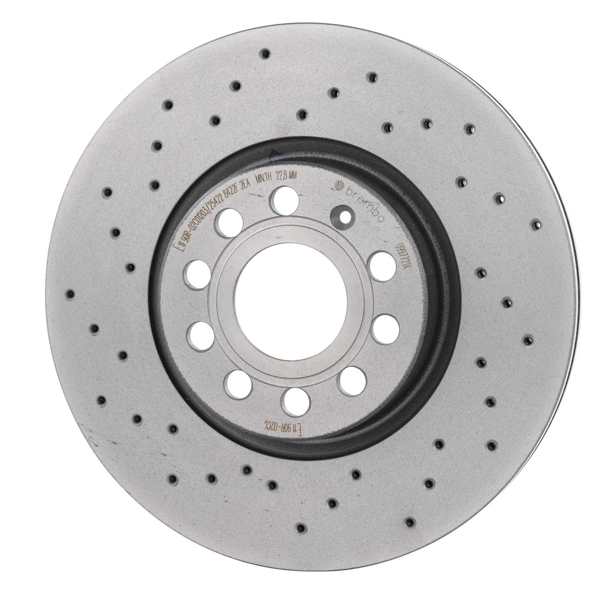 XTRA Drilled Front Disc Brake Rotor - 09.9772.1X_09