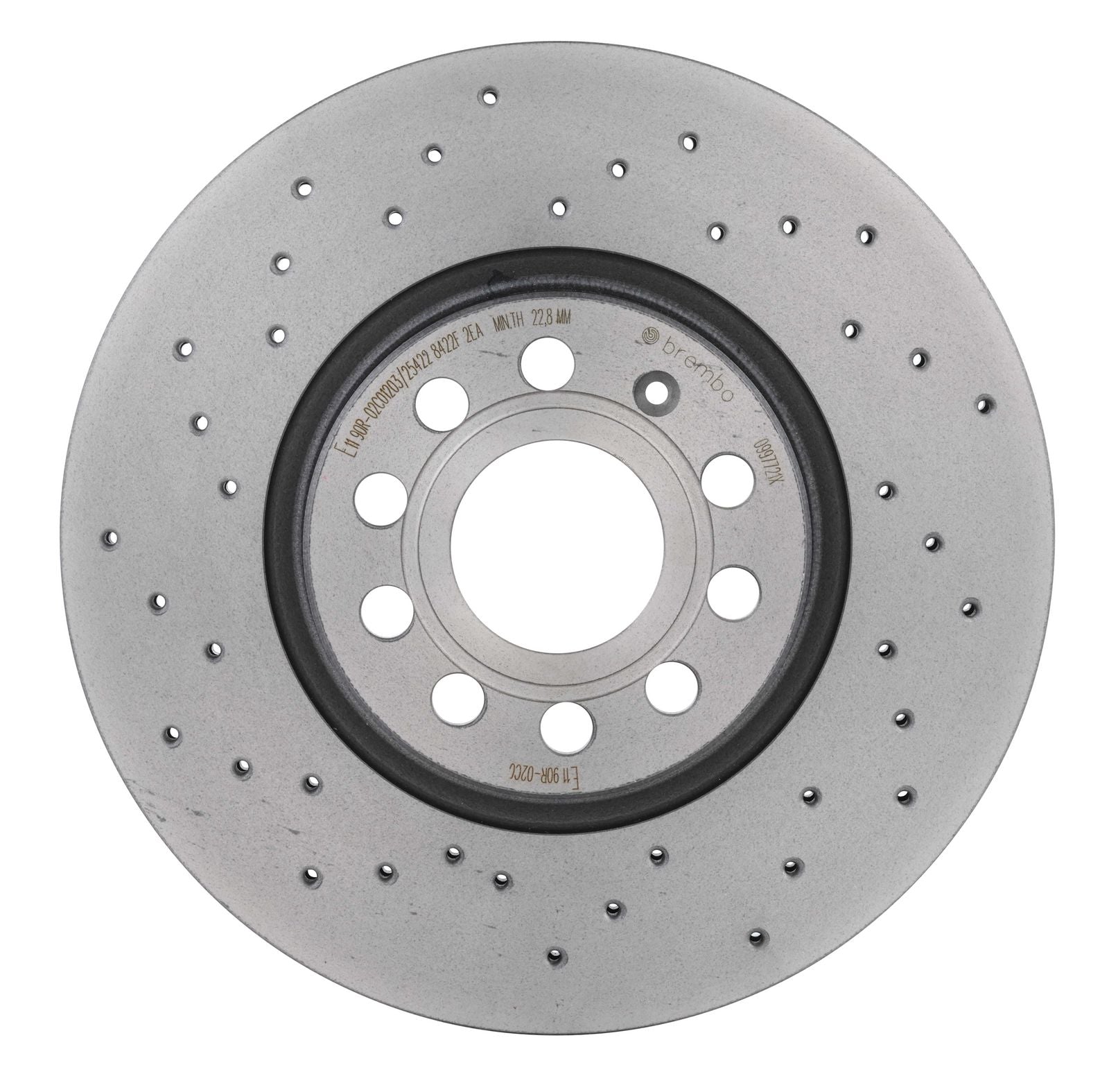 XTRA Drilled Front Disc Brake Rotor - 09.9772.1X_08